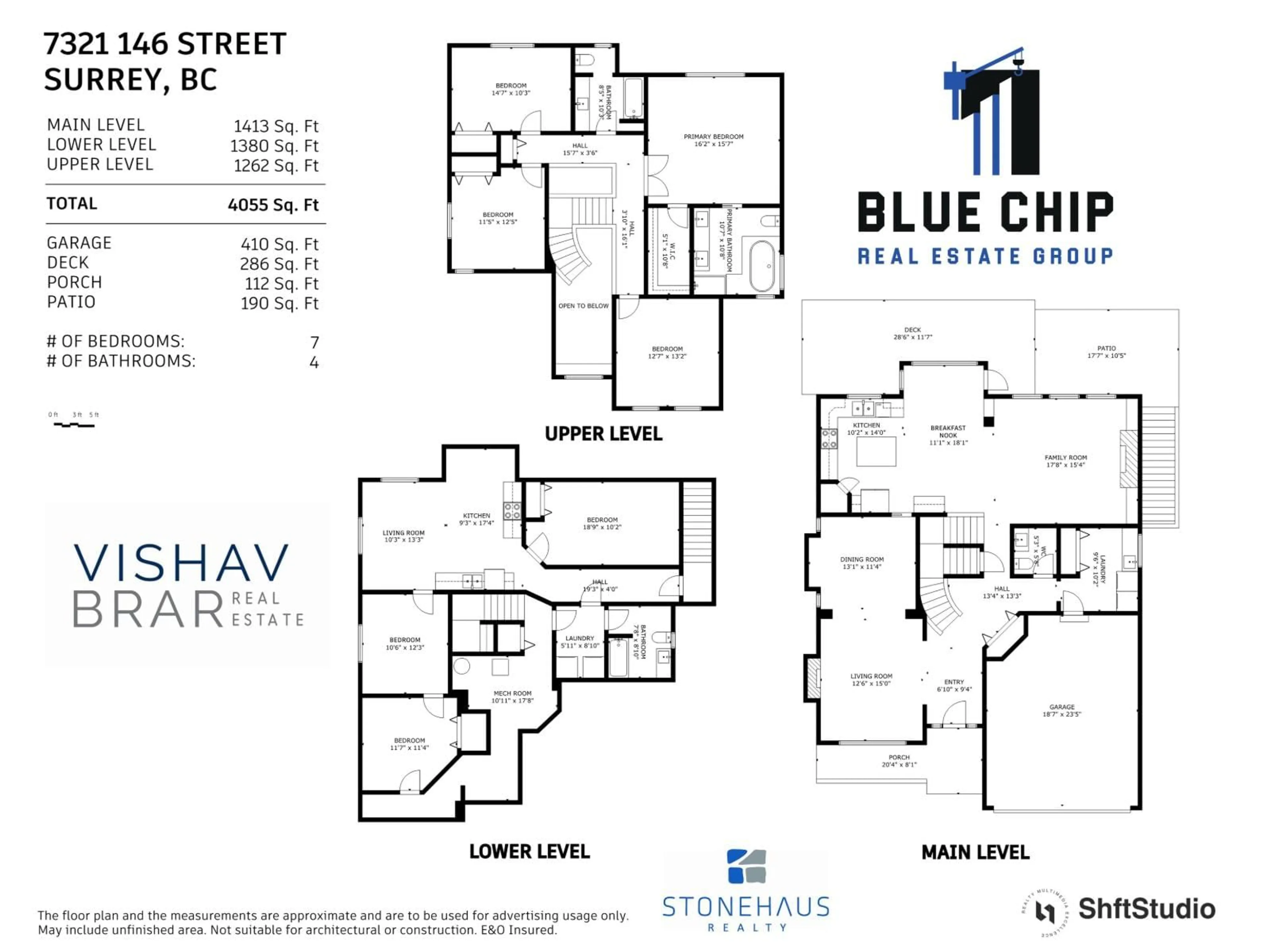 Floor plan for 7321 146 STREET, Surrey British Columbia V3S8Z7
