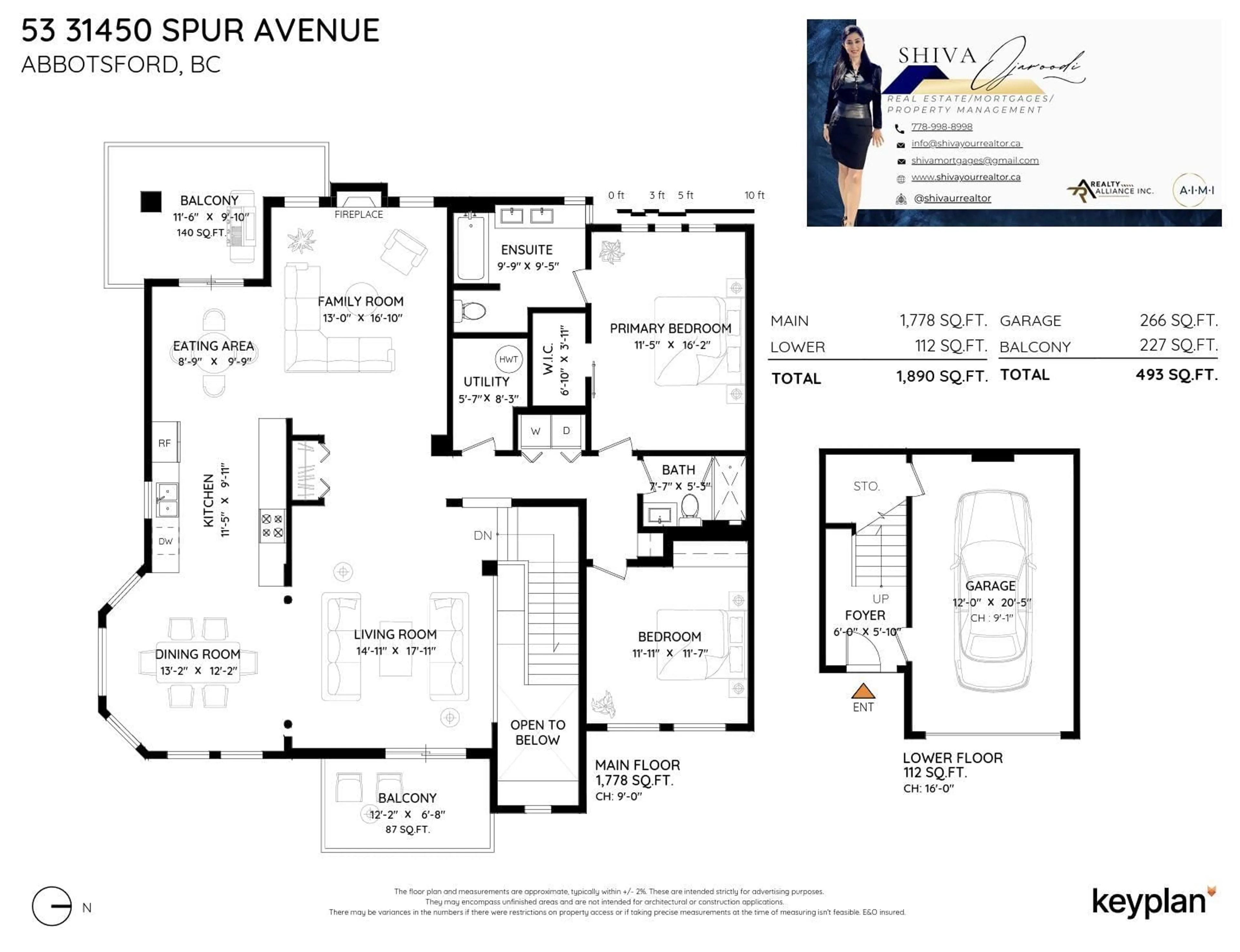 Floor plan for 53 - 31450 SPUR AVENUE, Abbotsford British Columbia V2T5M3