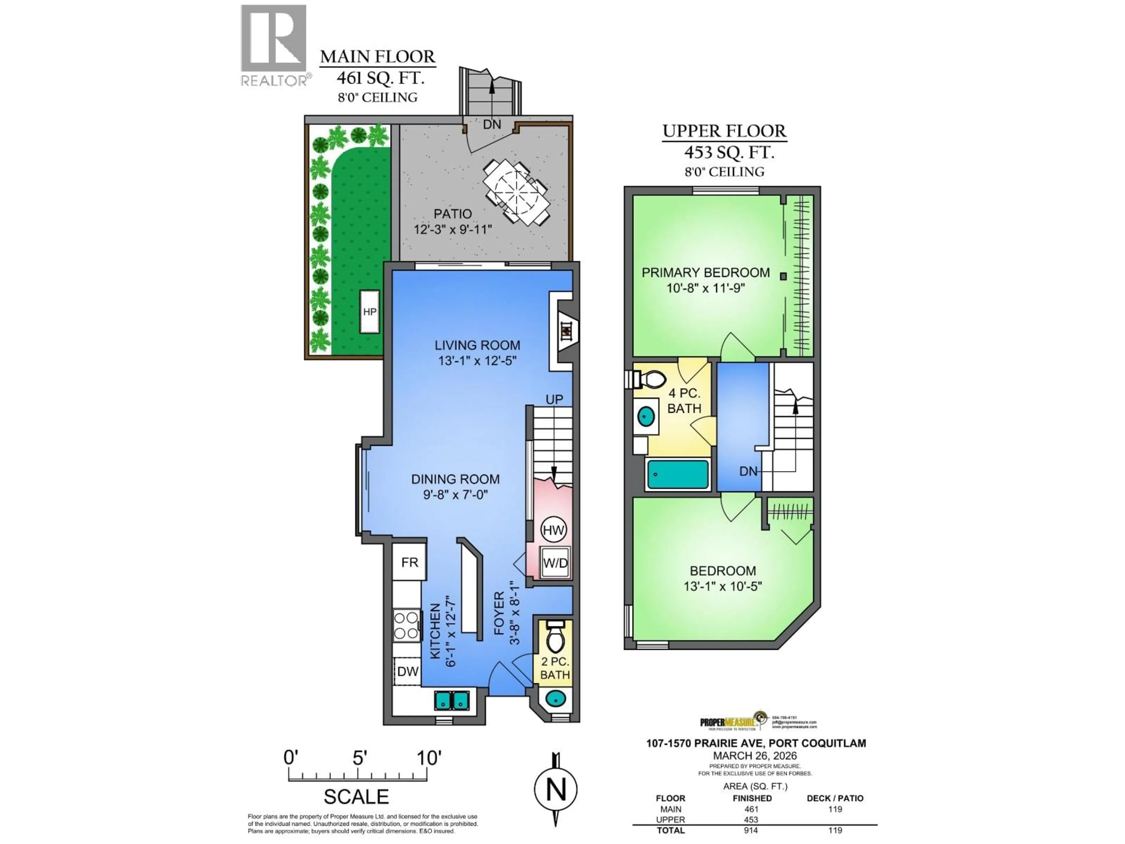 Floor plan for 107 - 1570 PRAIRIE AVENUE, Port Coquitlam British Columbia V3B1T4
