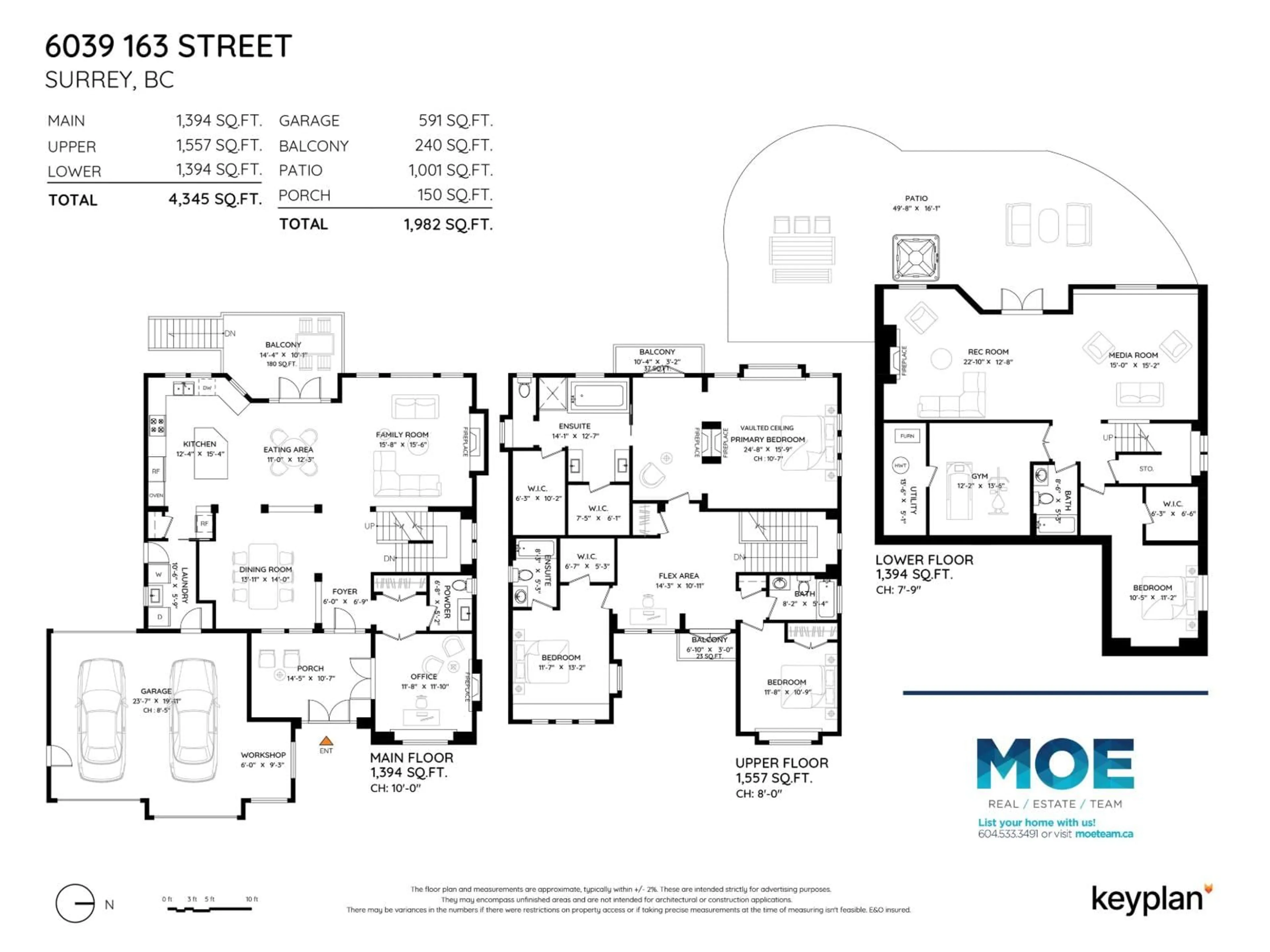 Floor plan for 6039 163 STREET, Surrey British Columbia V3S1S5