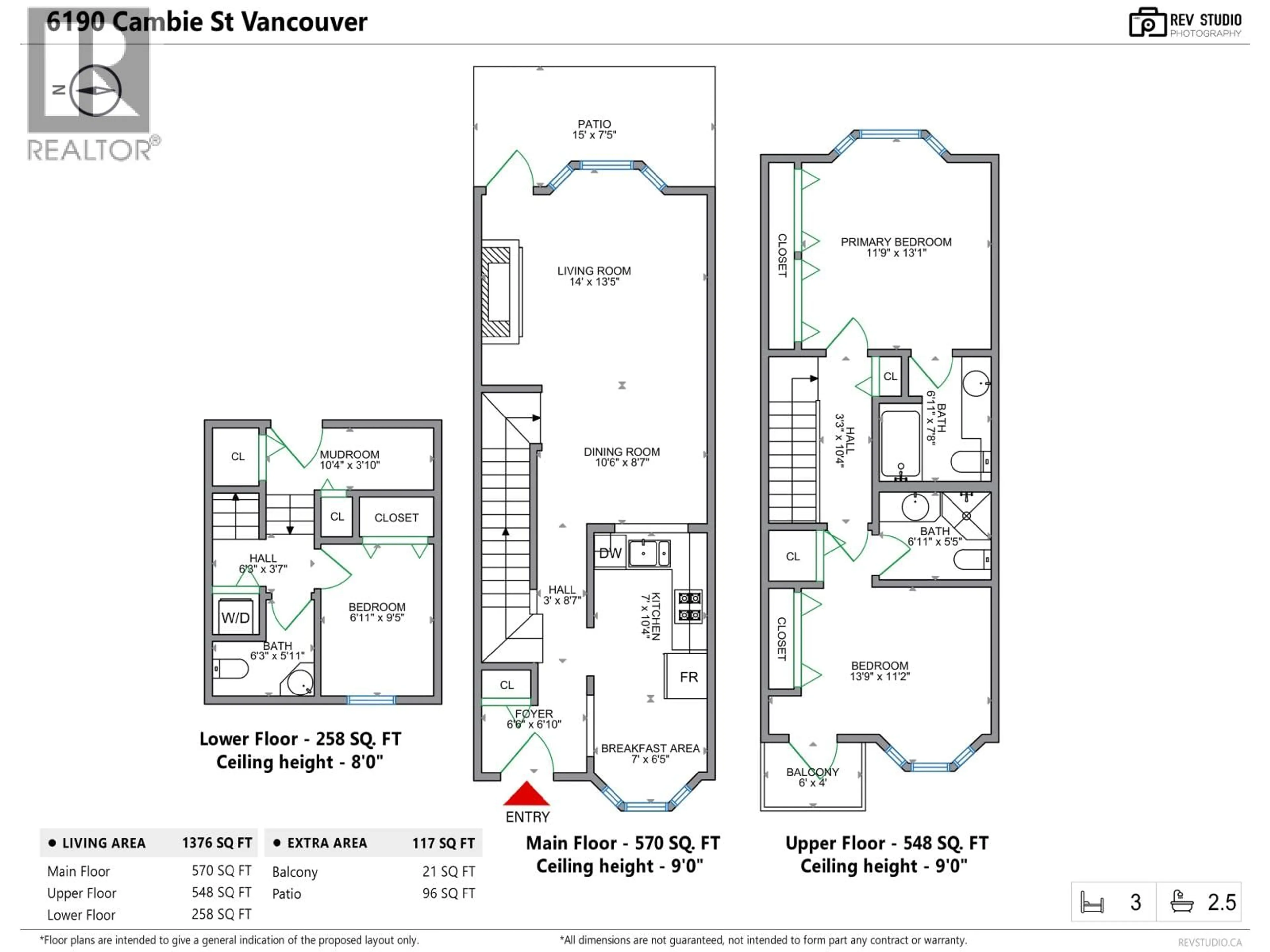Floor plan for 6190 CAMBIE STREET, Vancouver British Columbia V5Z3B3