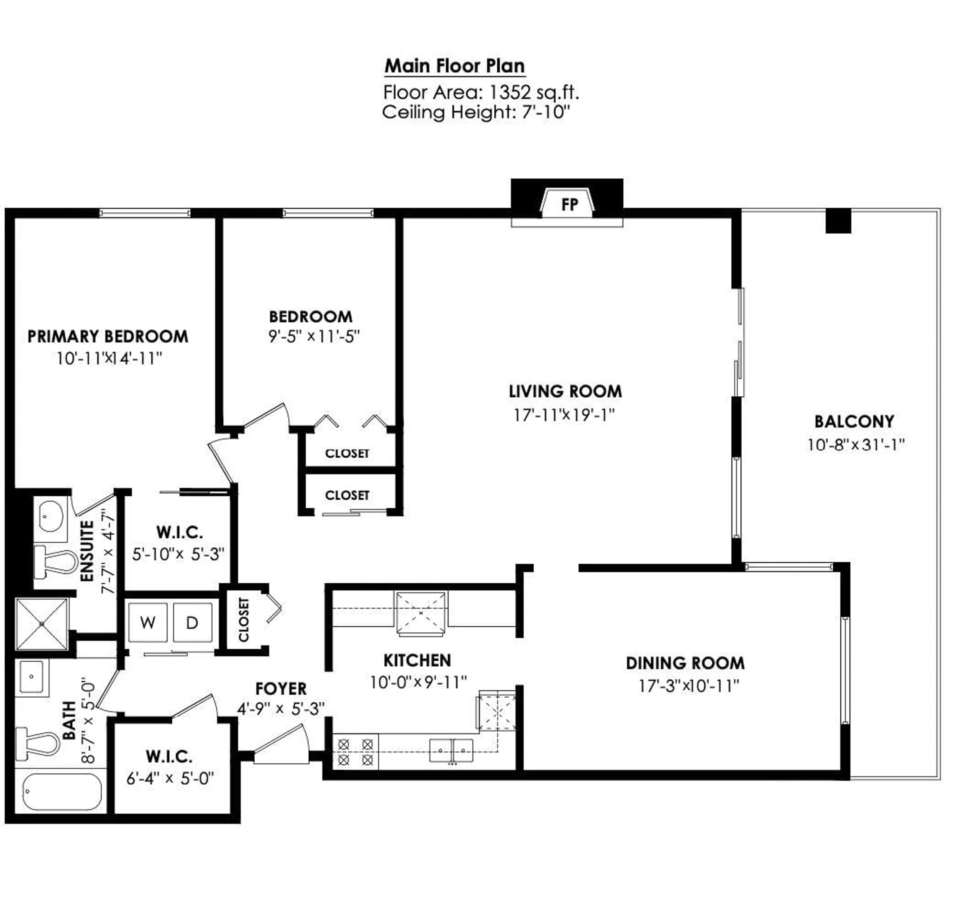 Floor plan for 119 - 32833 LANDEAU PLACE, Abbotsford British Columbia V2S6S6
