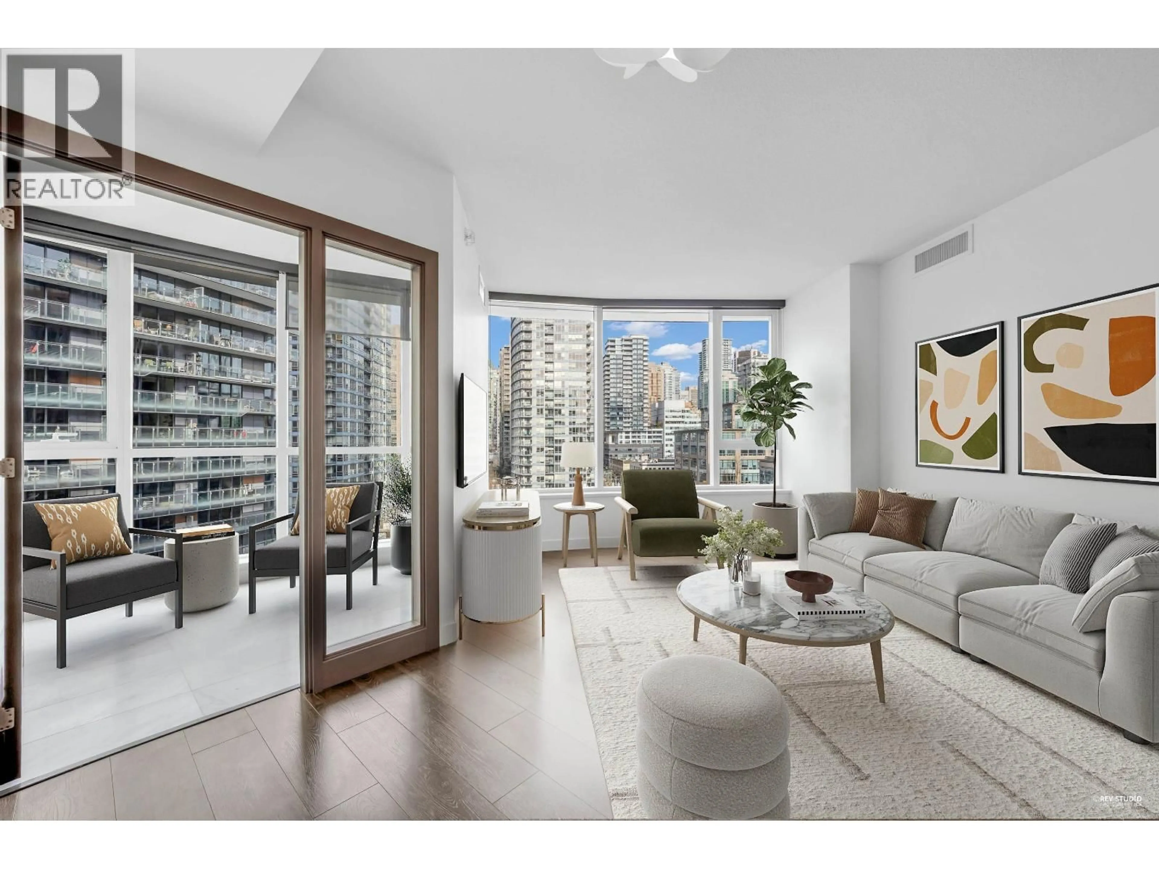 Living room with furniture, unknown for 1020 - 68 SMITHE STREET, Vancouver British Columbia V6B0P4