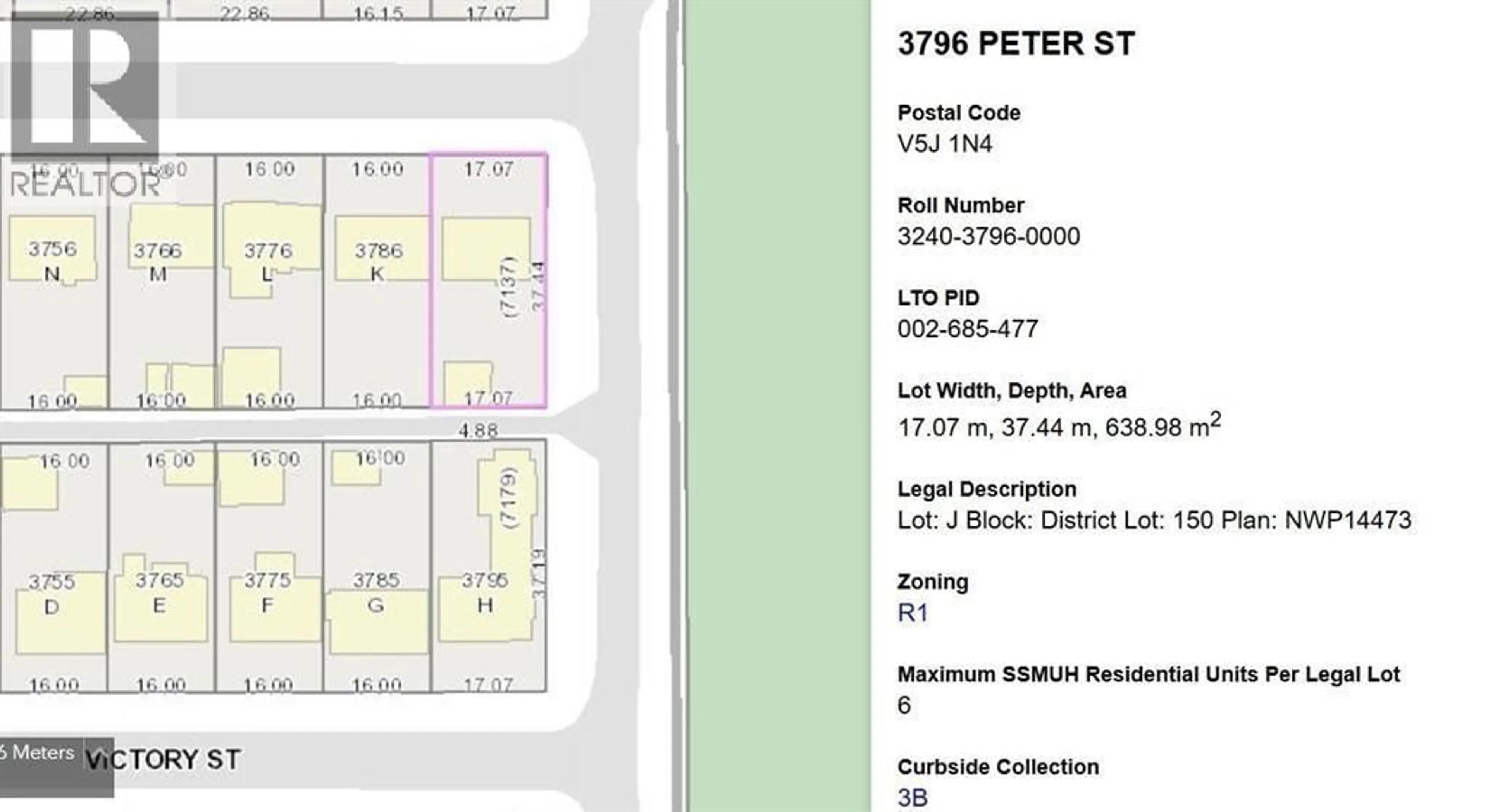 Floor plan for 3796 PETER STREET, Burnaby British Columbia V5J1N4