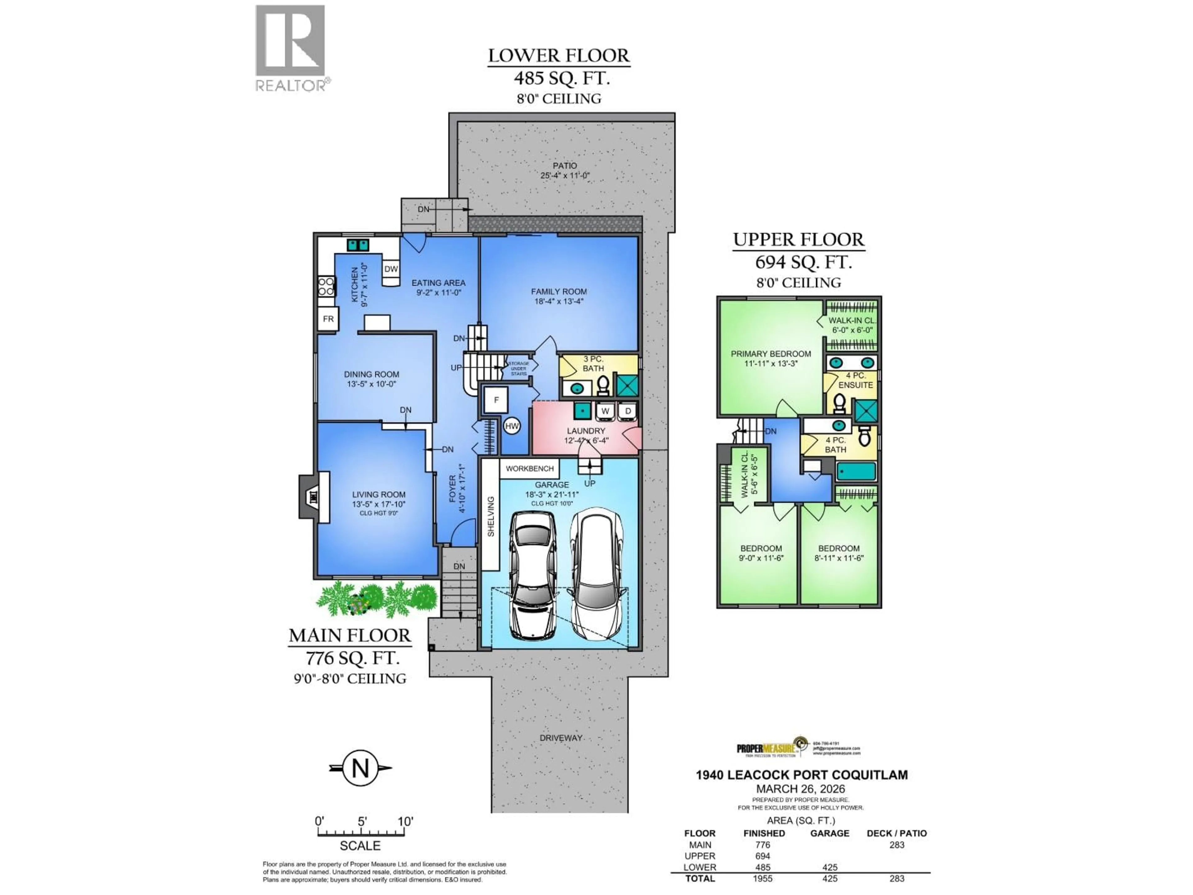 Floor plan for 1940 LEACOCK STREET, Port Coquitlam British Columbia V3C4V4