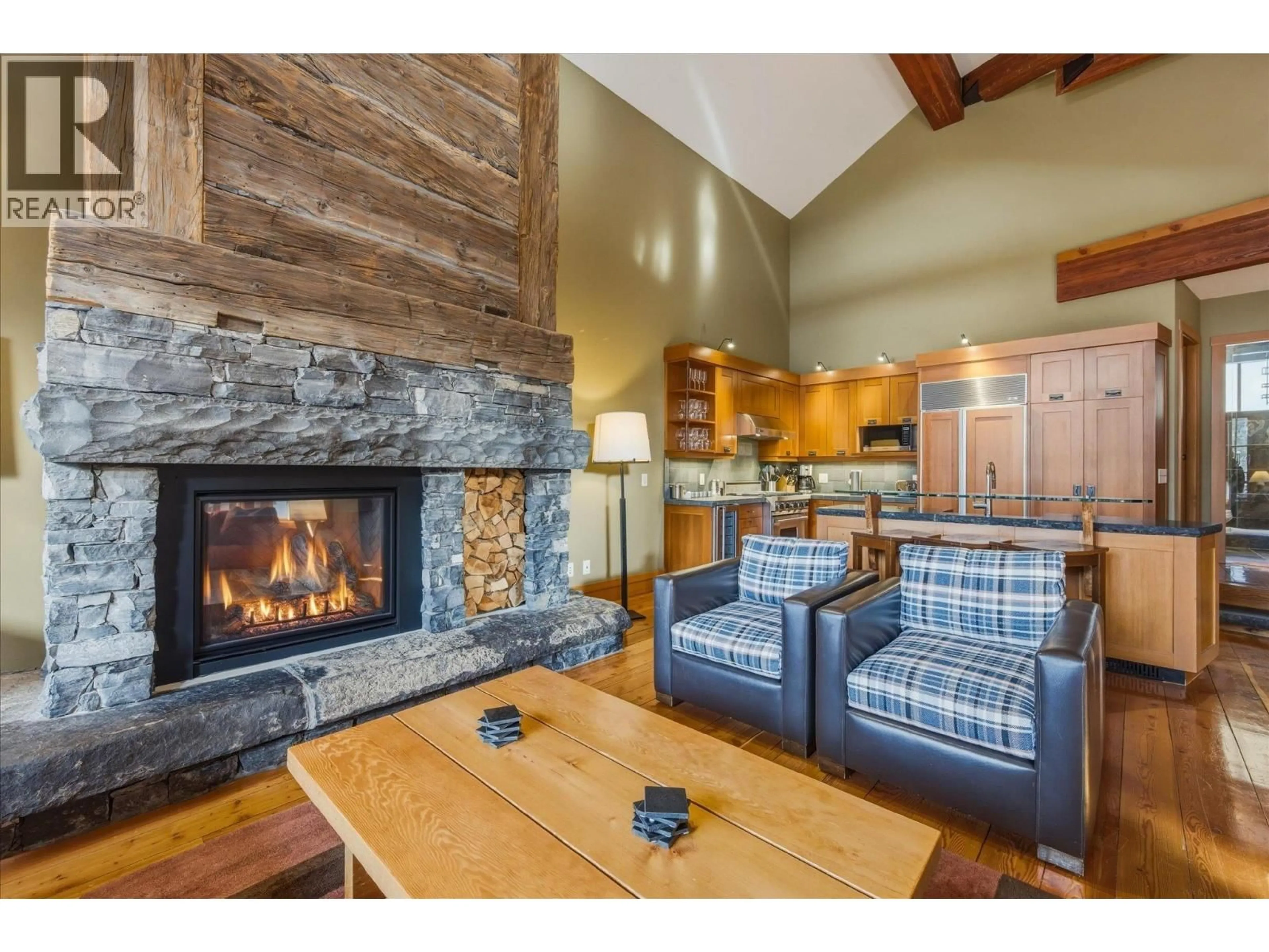 Living room with furniture, wood/laminate floor for 17H - 2300 NORDIC DRIVE, Whistler British Columbia V8E0A6