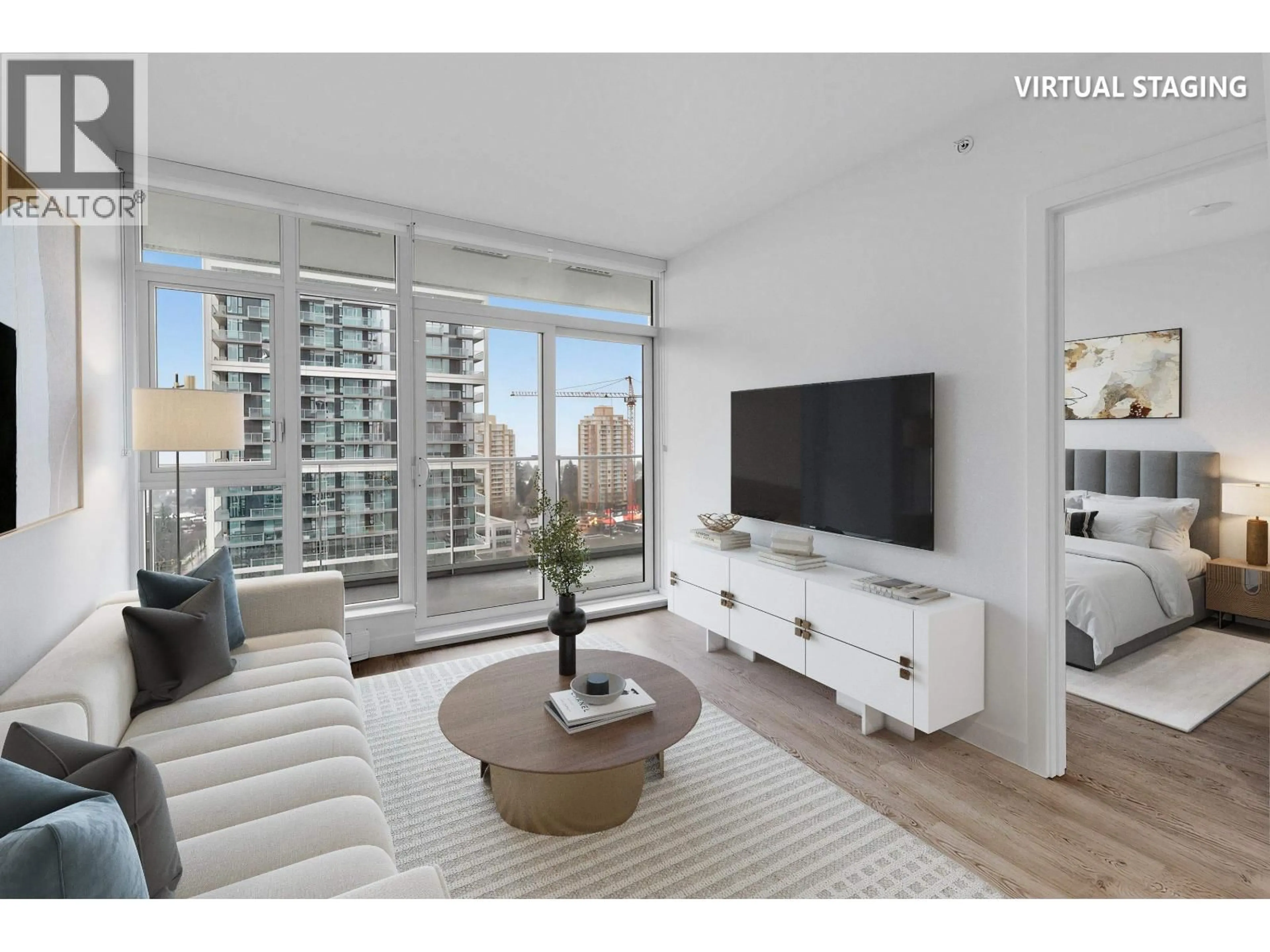 Living room with furniture, unknown for 1306 - 6080 MCKAY AVENUE, Burnaby British Columbia V5H0J4