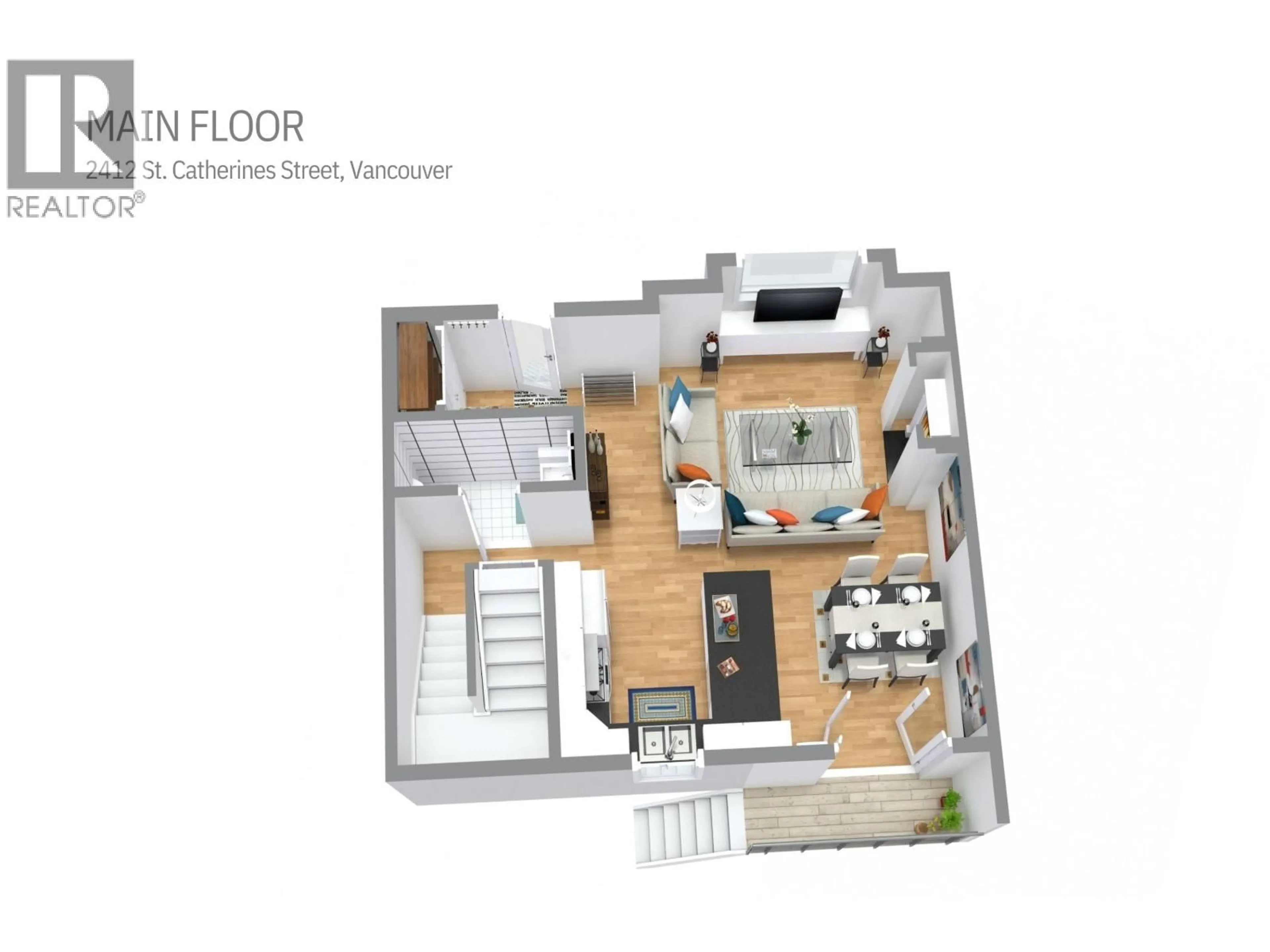 Floor plan for 2412 ST. CATHERINES STREET, Vancouver British Columbia V5T3X9