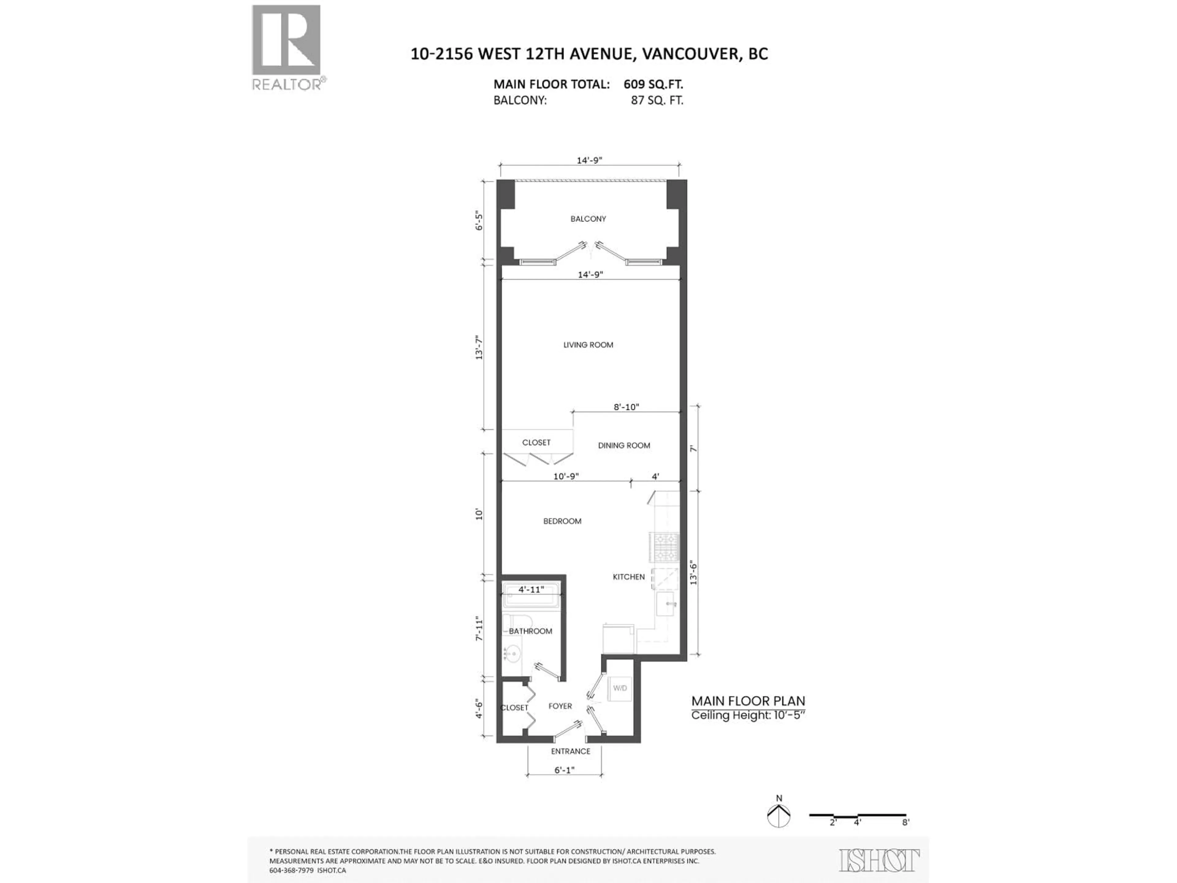 Floor plan for 10 - 2156 12TH AVENUE, Vancouver British Columbia V6K2N2