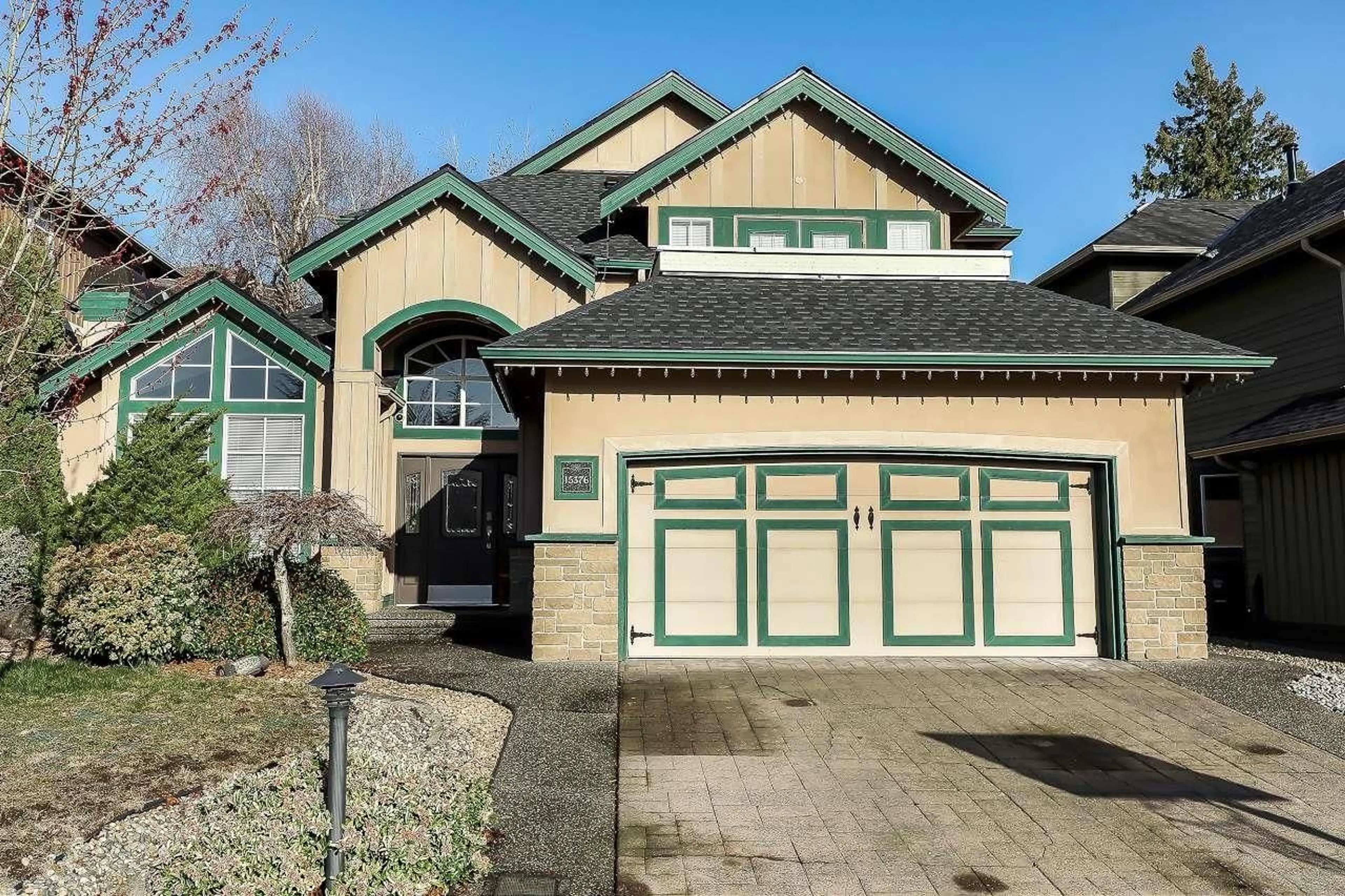 Home with vinyl exterior material, street for 15376 SEQUOIA DRIVE, Surrey British Columbia V3S8N4