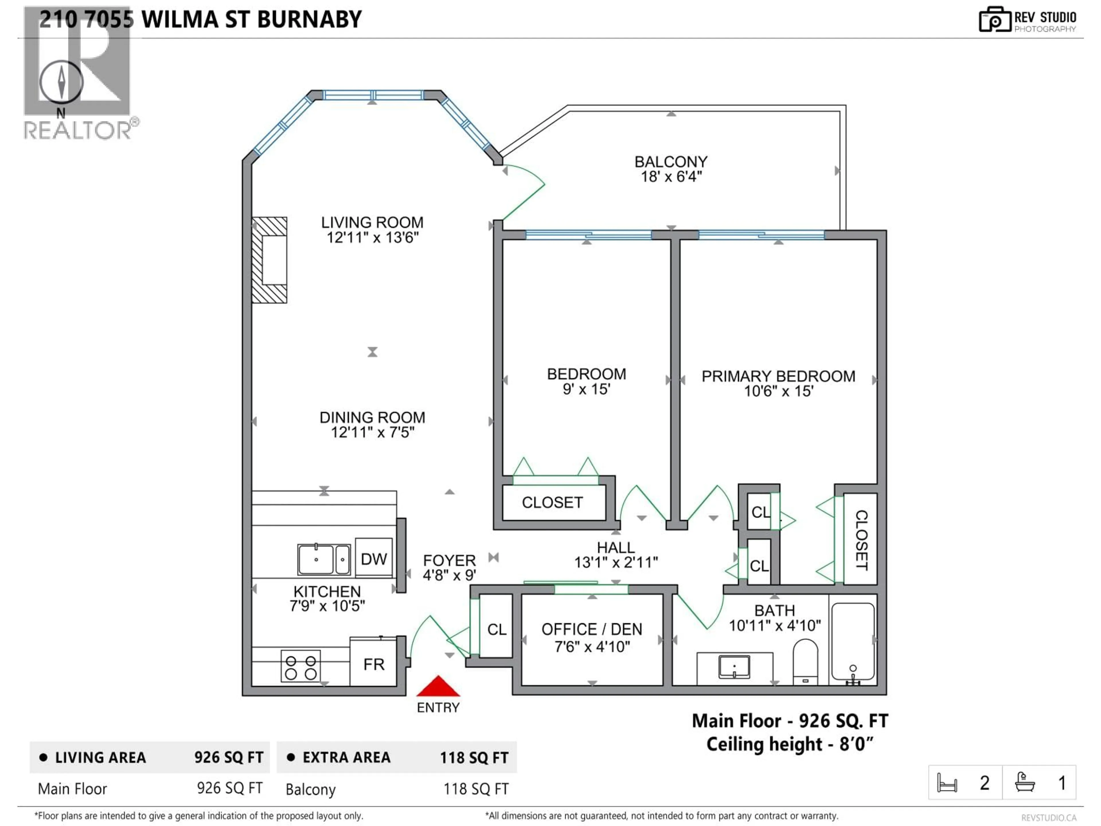 Floor plan for 210 - 7055 WILMA STREET, Burnaby British Columbia V5E4B1