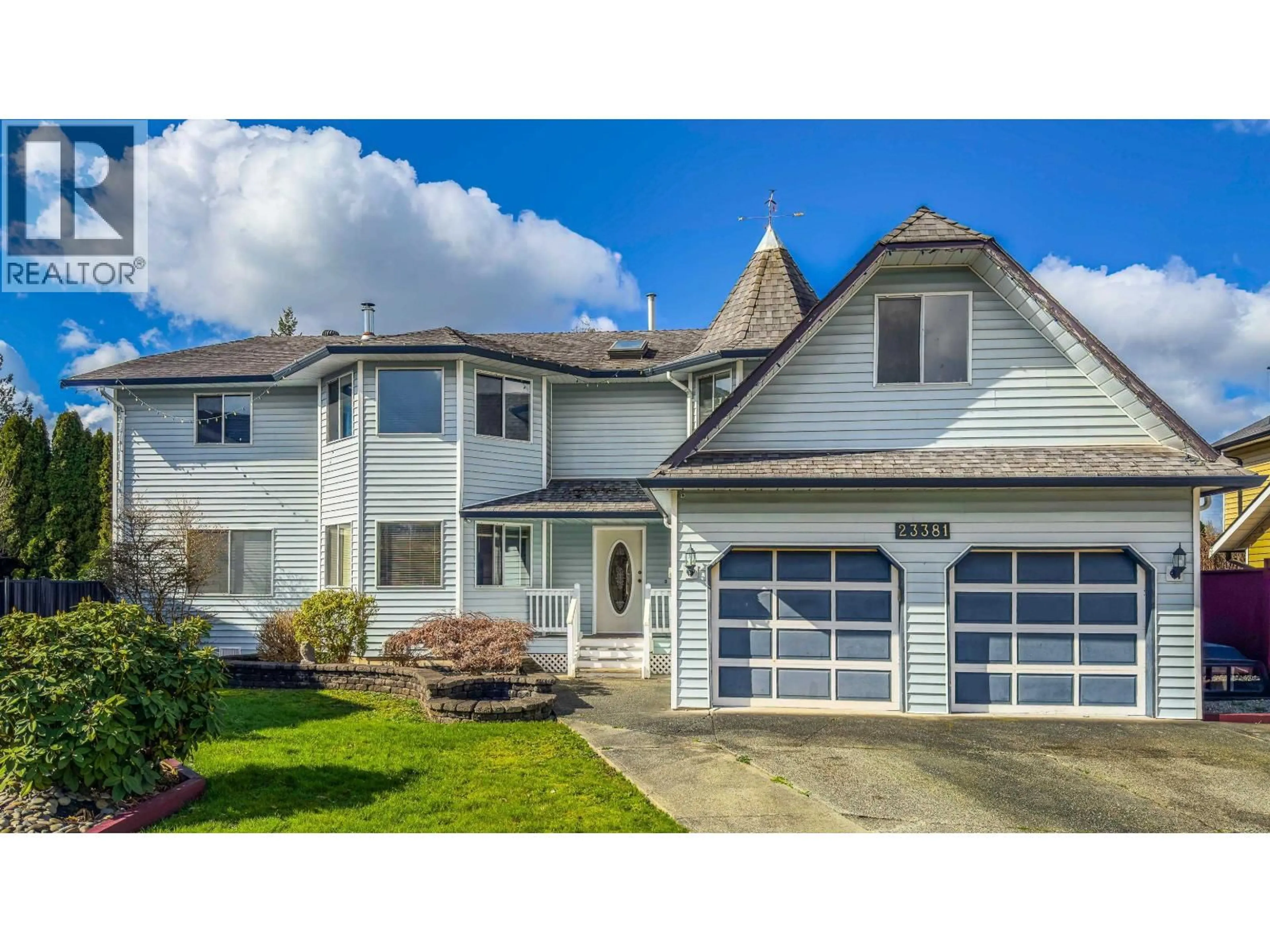 Home with vinyl exterior material, street for 23381 WHIPPOORWILL AVENUE, Maple Ridge British Columbia V2X9L8