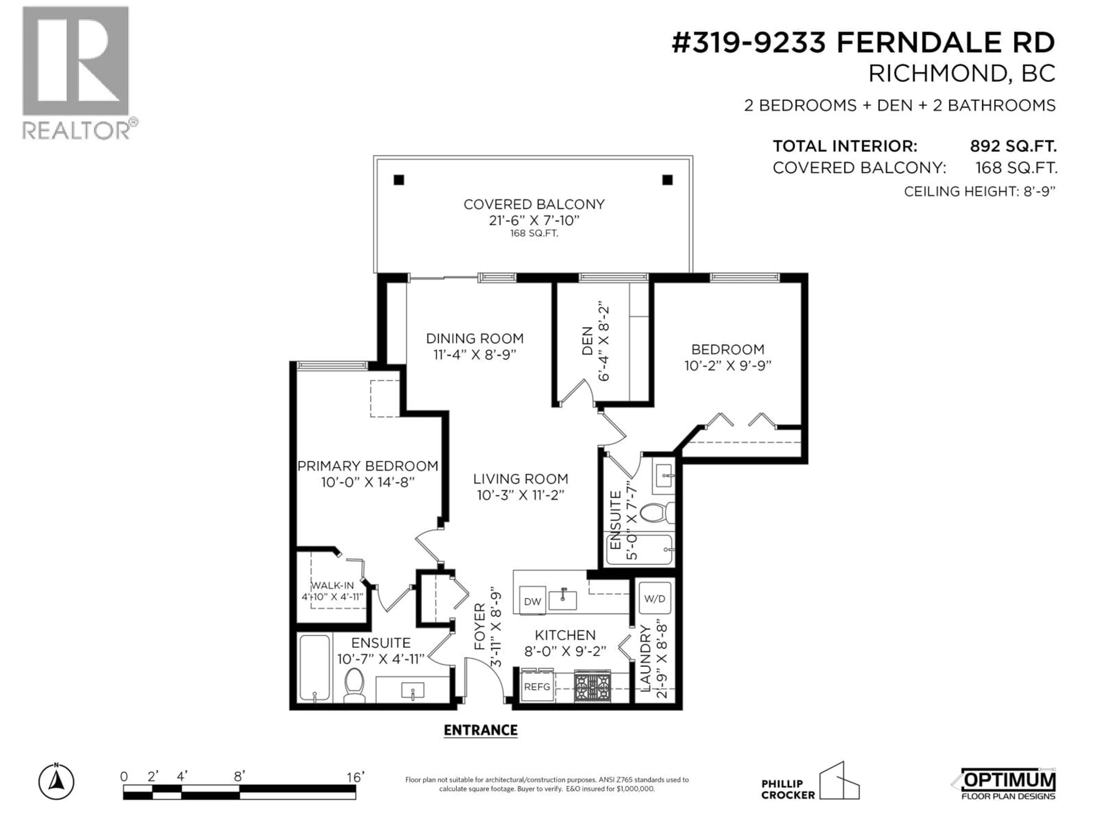 Floor plan for 319 - 9233 FERNDALE ROAD, Richmond British Columbia V6Y1X4