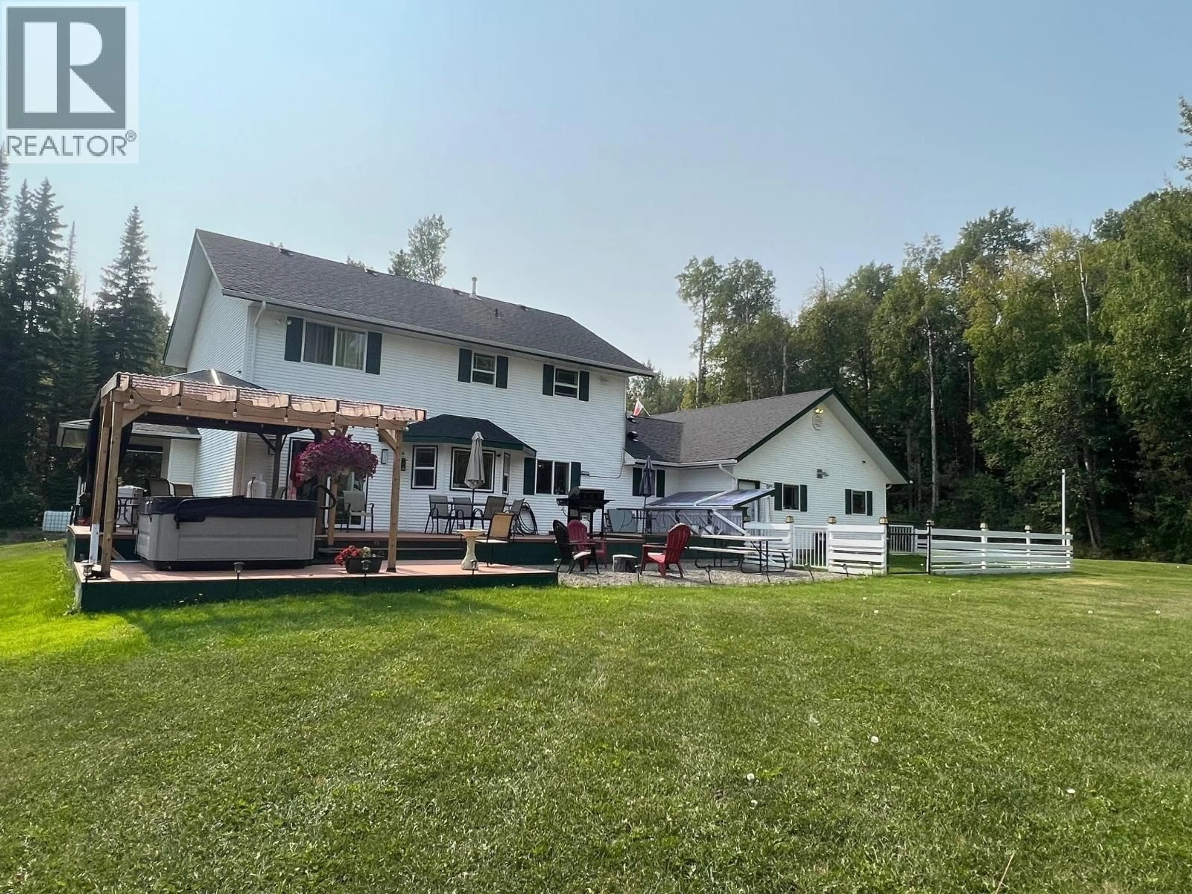 A pic from outside/outdoor area/front of a property/back of a property/a pic from drone, unknown for 5060 AVRIL ROAD, Prince George British Columbia V2M7C5