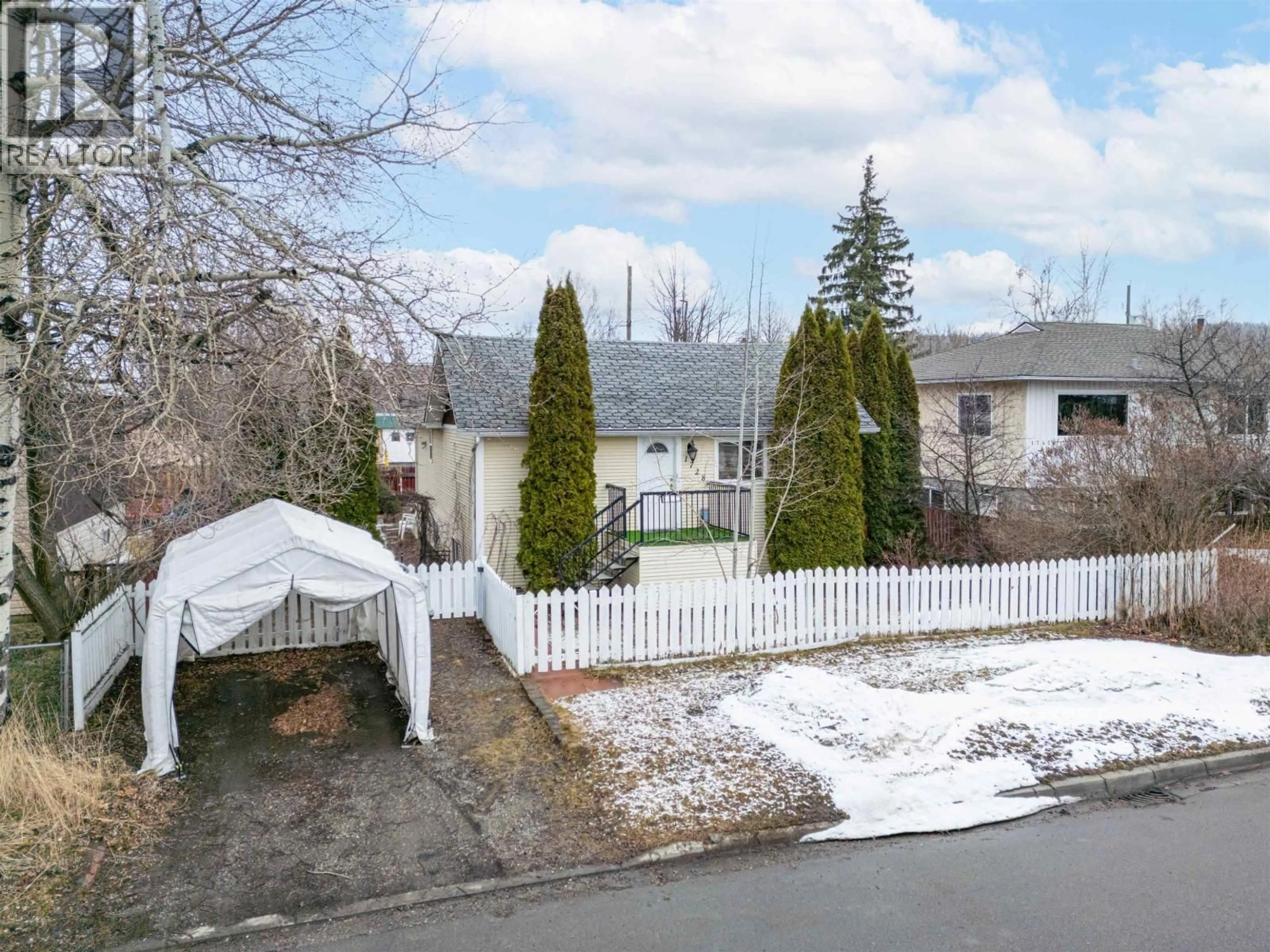 A pic from outside/outdoor area/front of a property/back of a property/a pic from drone, mountain view for 1728 MAPLE STREET, Prince George British Columbia V2L1X1