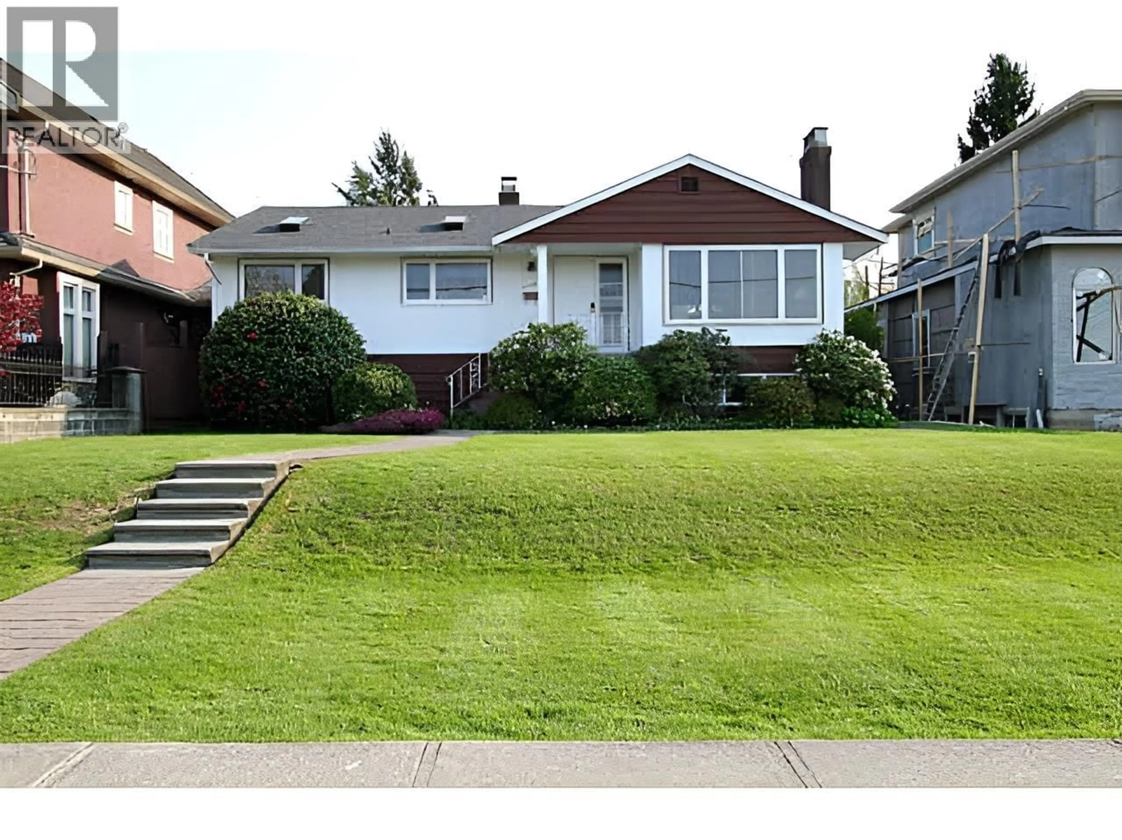 Home with vinyl exterior material, street for 4458 BURKE STREET, Burnaby British Columbia V5H1B9