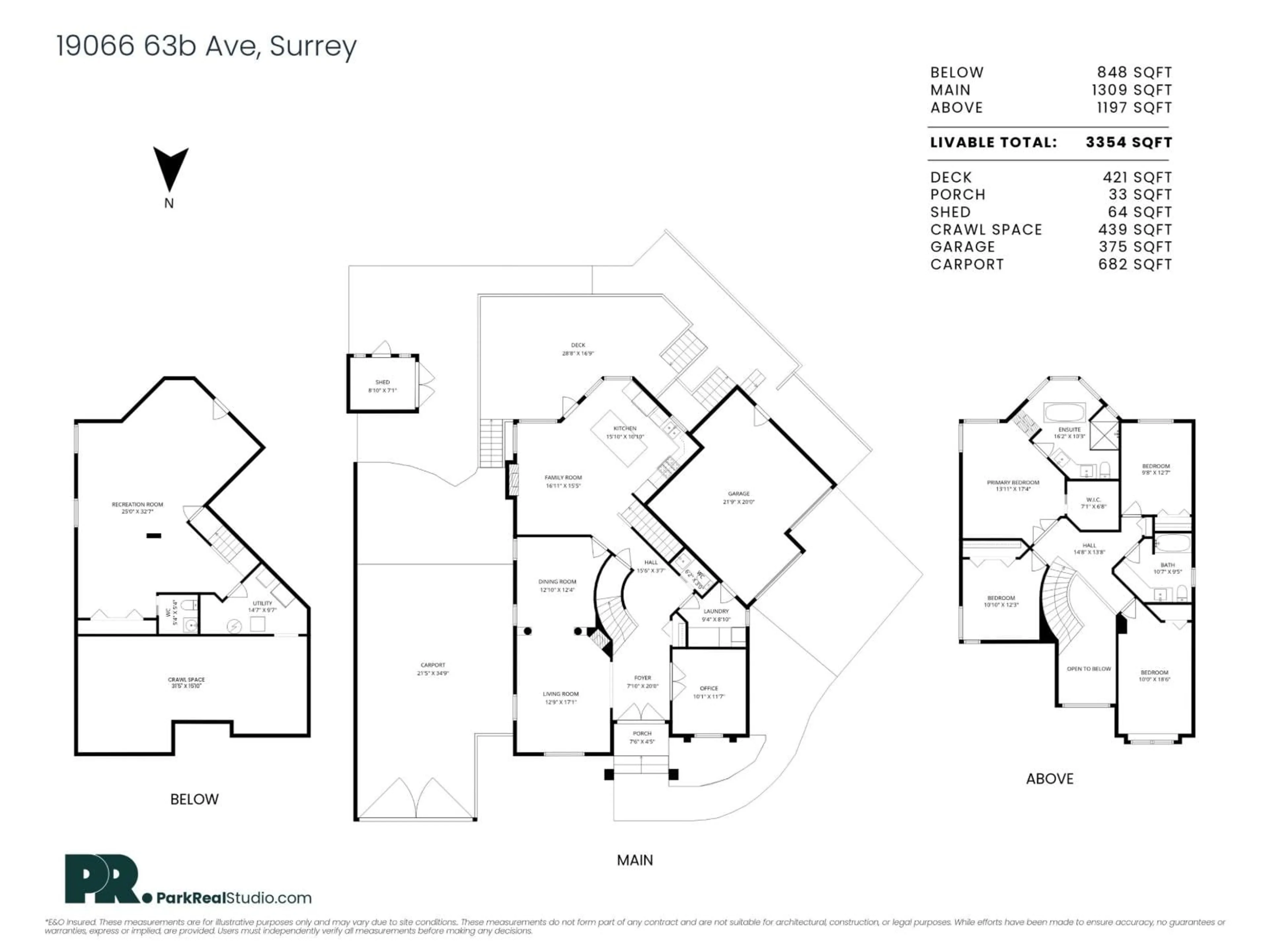 Floor plan for 19066 63B AVENUE, Surrey British Columbia V3S8G5