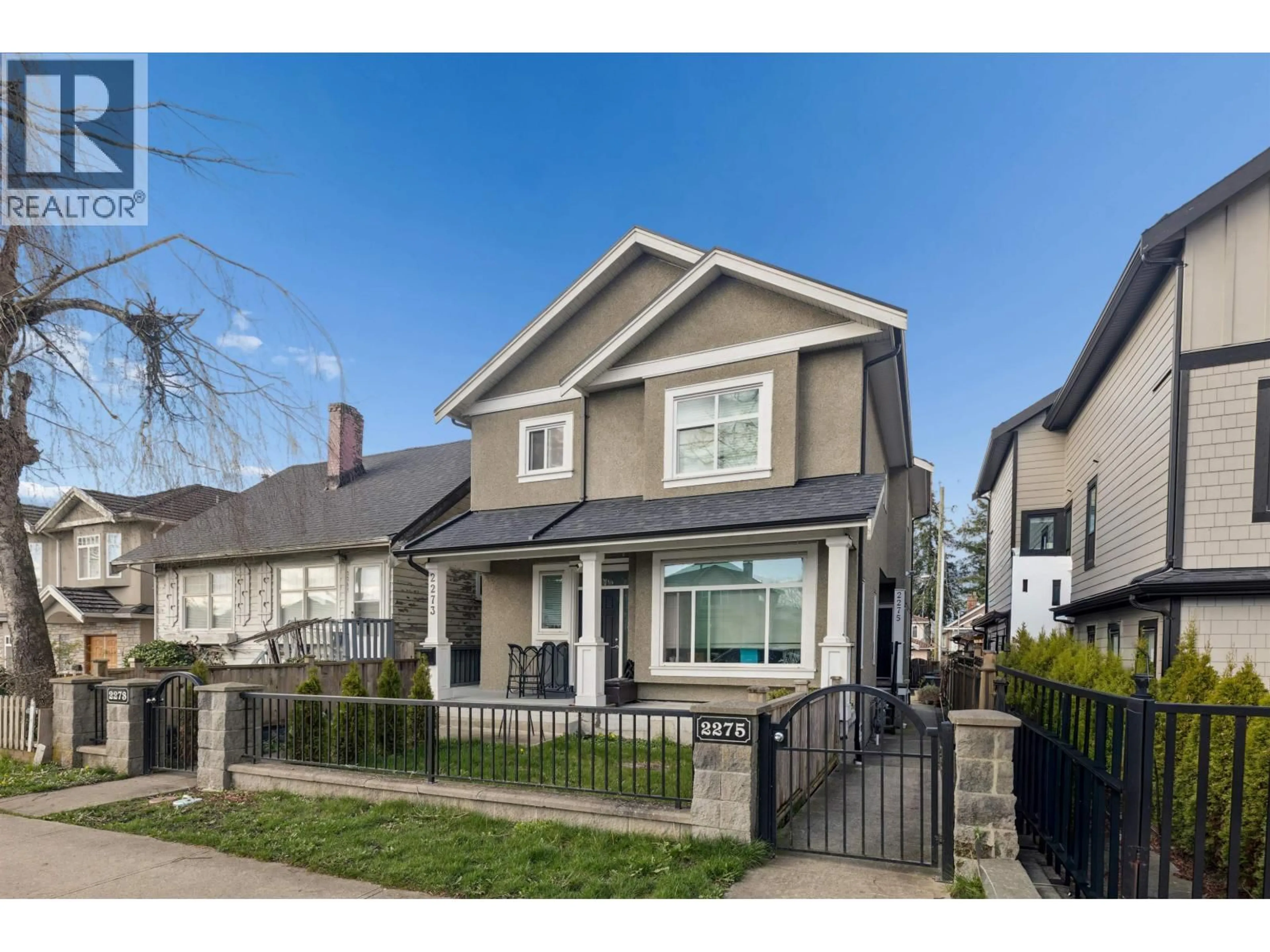 Home with vinyl exterior material, street for 2275 34TH AVENUE, Vancouver British Columbia V5P1A9