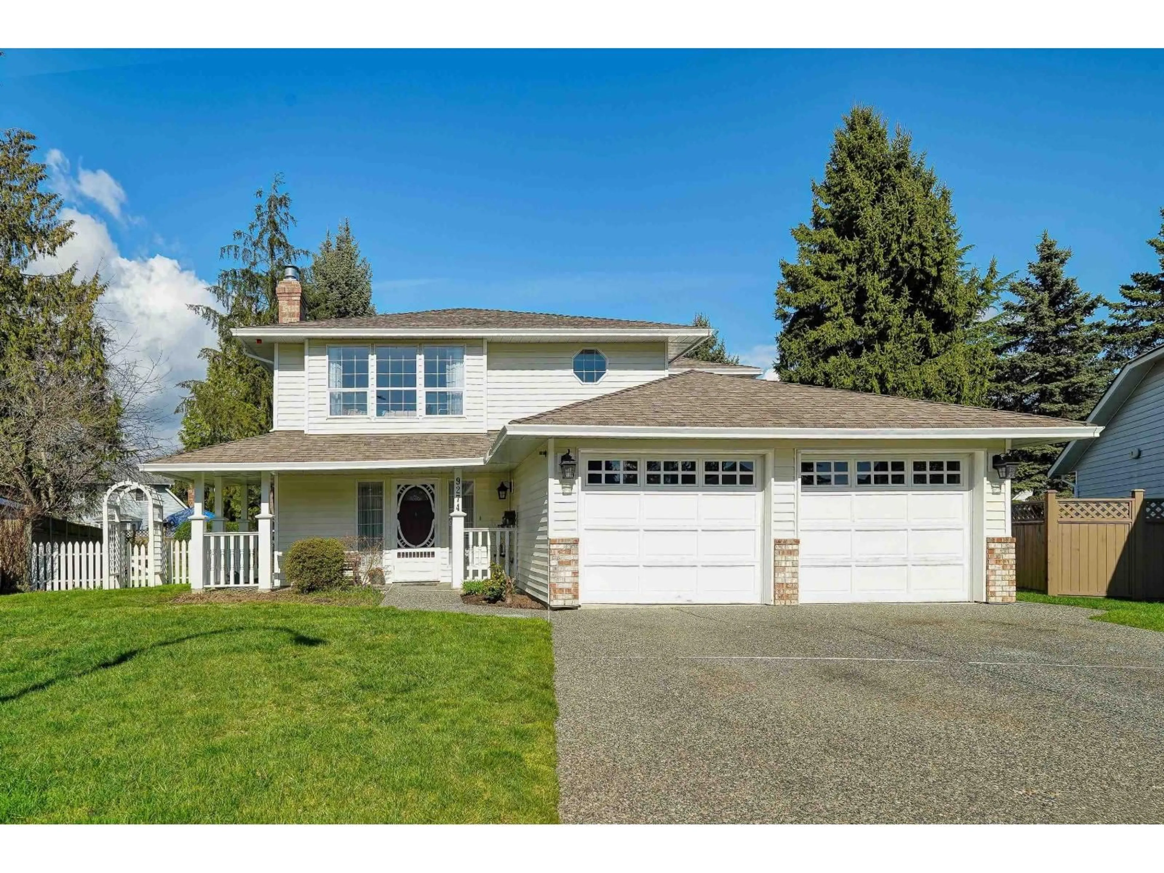 Home with vinyl exterior material, street for 9274 155 STREET, Surrey British Columbia V3R9B3