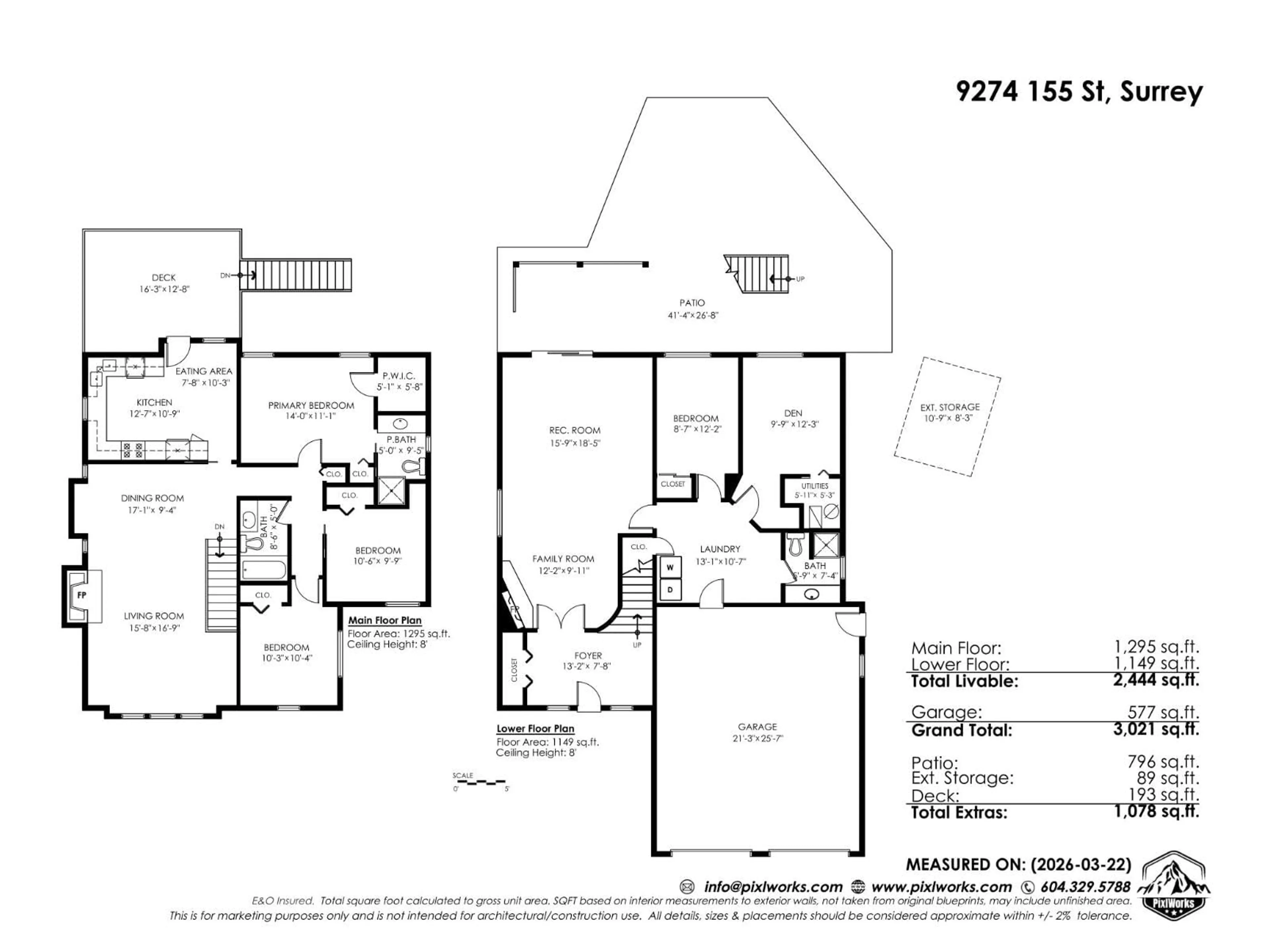 Floor plan for 9274 155 STREET, Surrey British Columbia V3R9B3