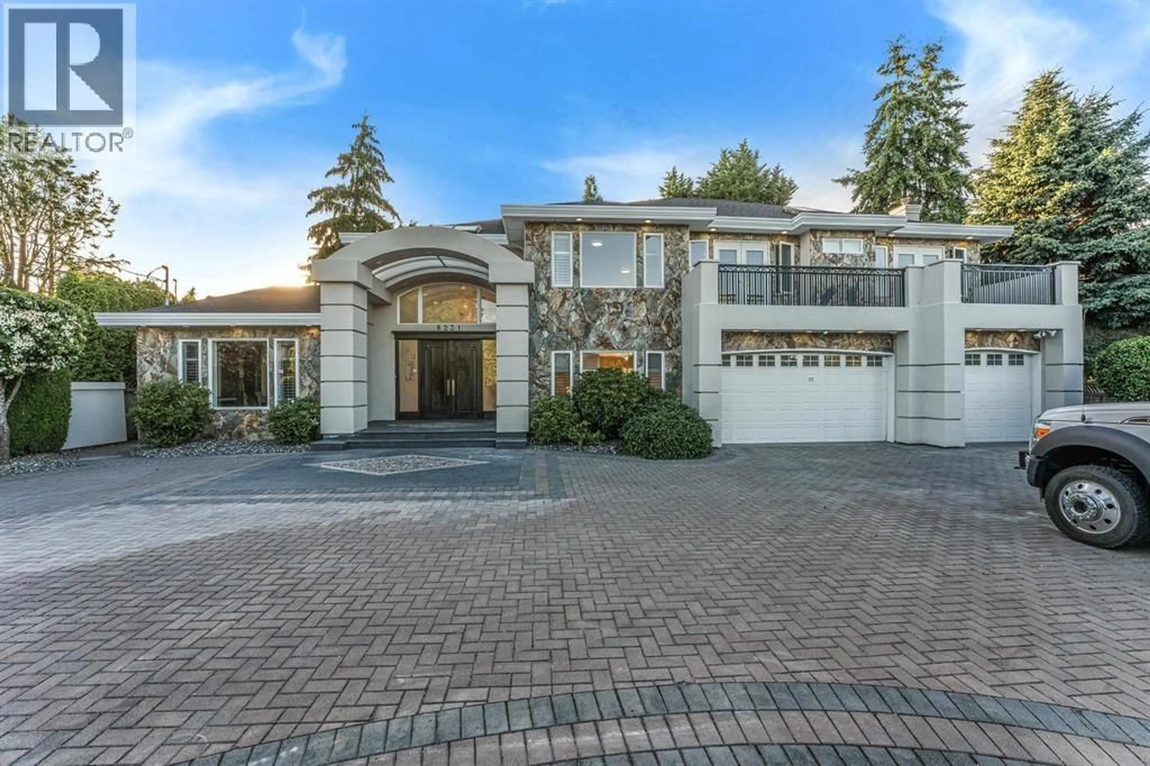 Home with brick exterior material, street for 8231 BOWCOCK ROAD, Richmond British Columbia V6Y1C1