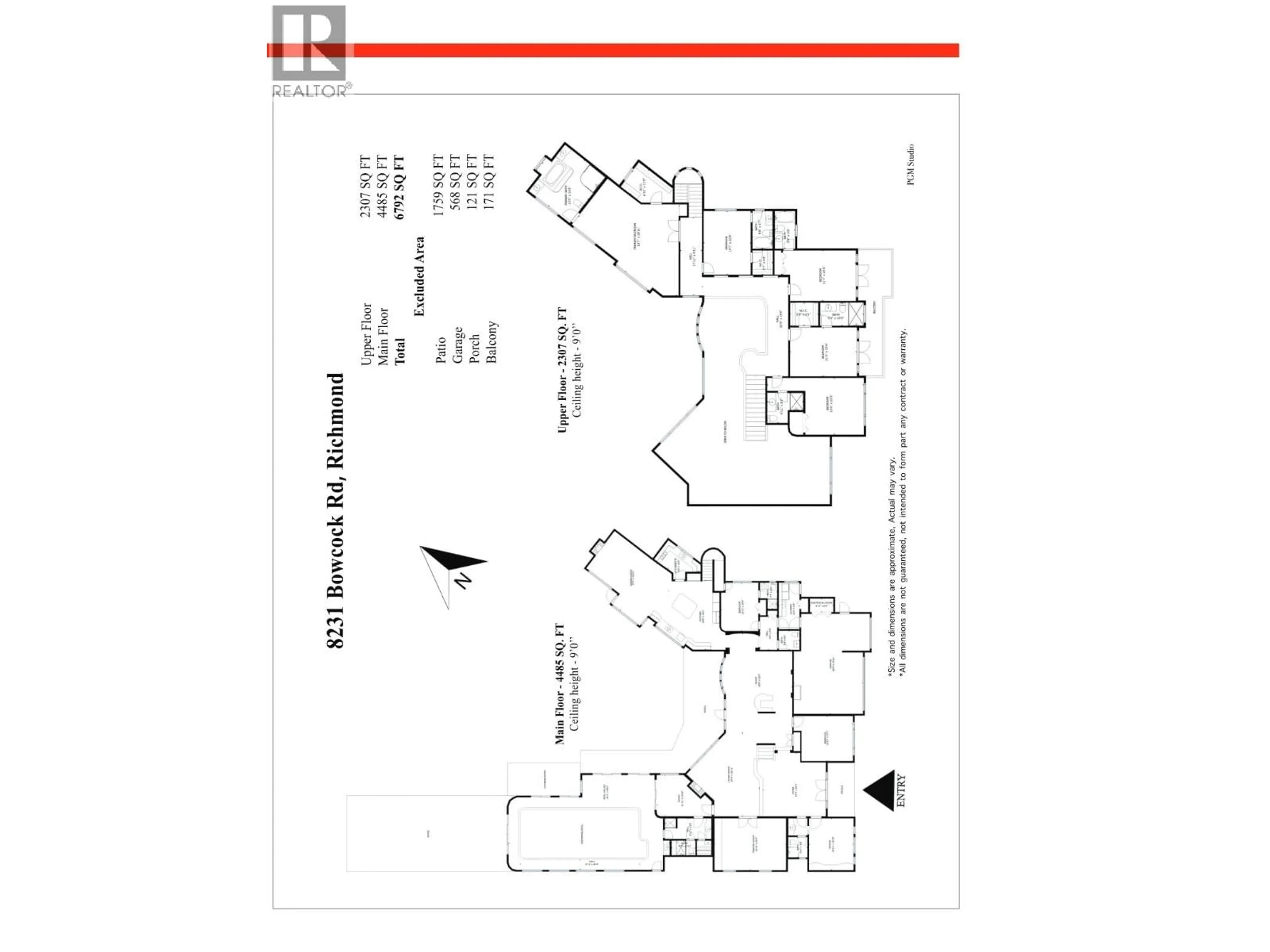 Floor plan for 8231 BOWCOCK ROAD, Richmond British Columbia V6Y1C1