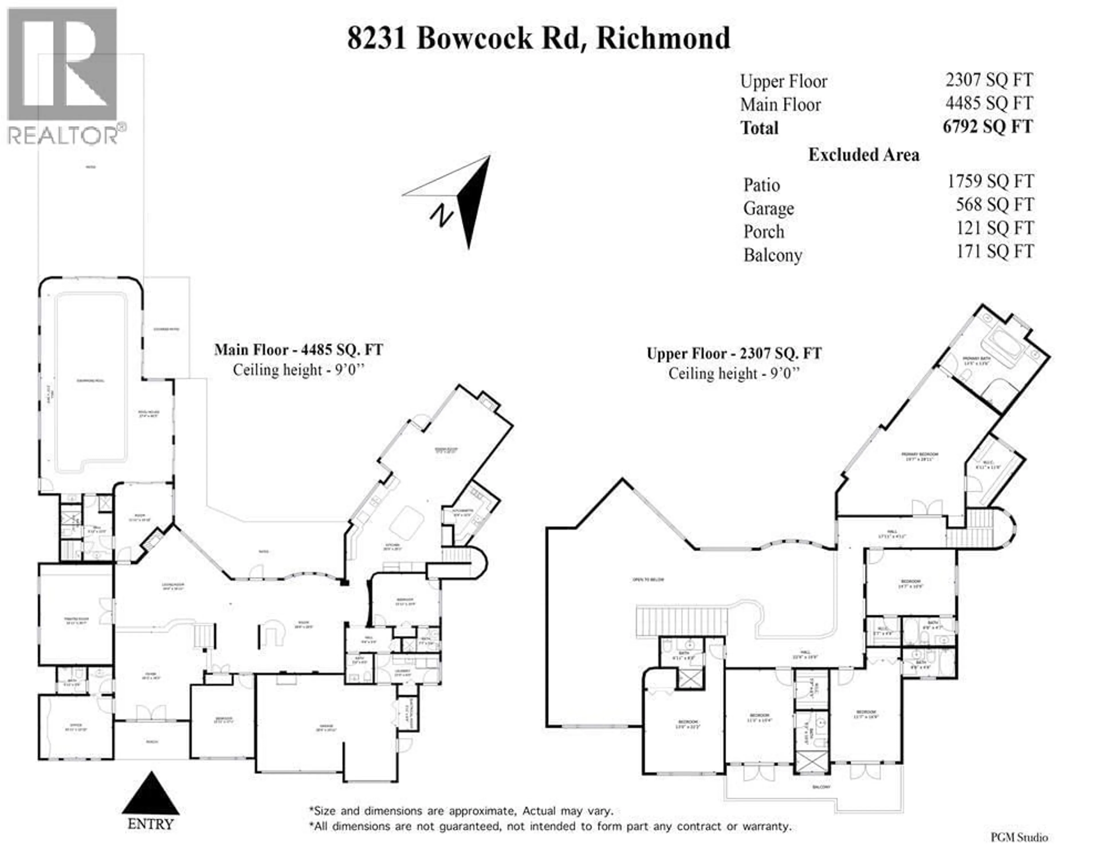 Floor plan for 8231 BOWCOCK ROAD, Richmond British Columbia V6Y1C1