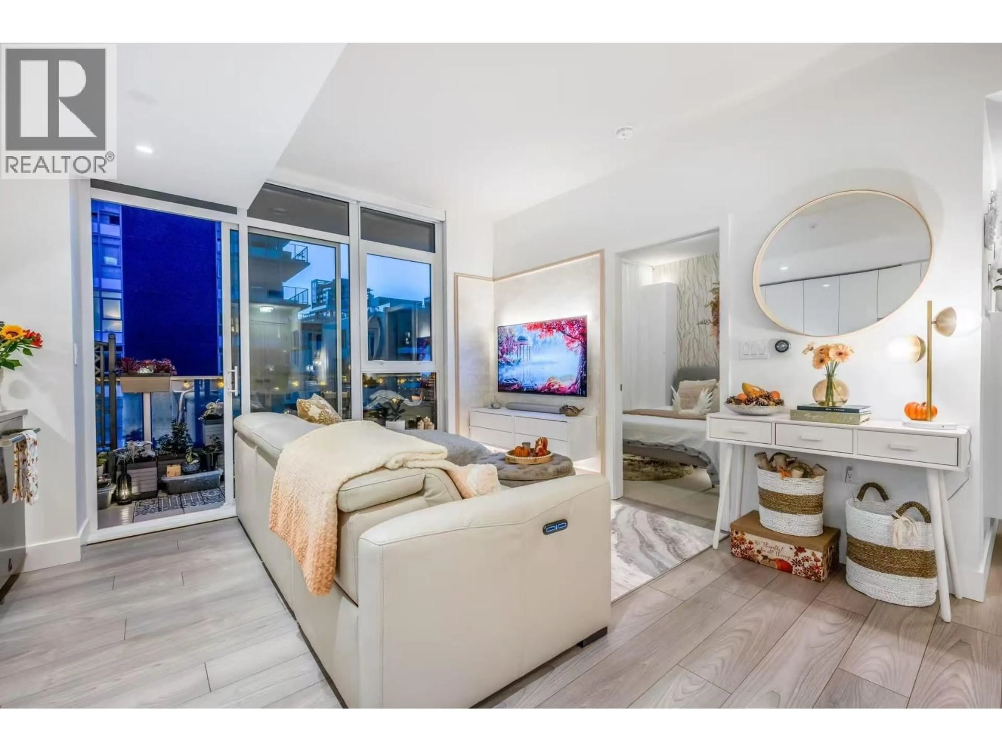 Living room with furniture, unknown for 411 - 3581 KENT AVENUE NORTH, Vancouver British Columbia V5S0H6