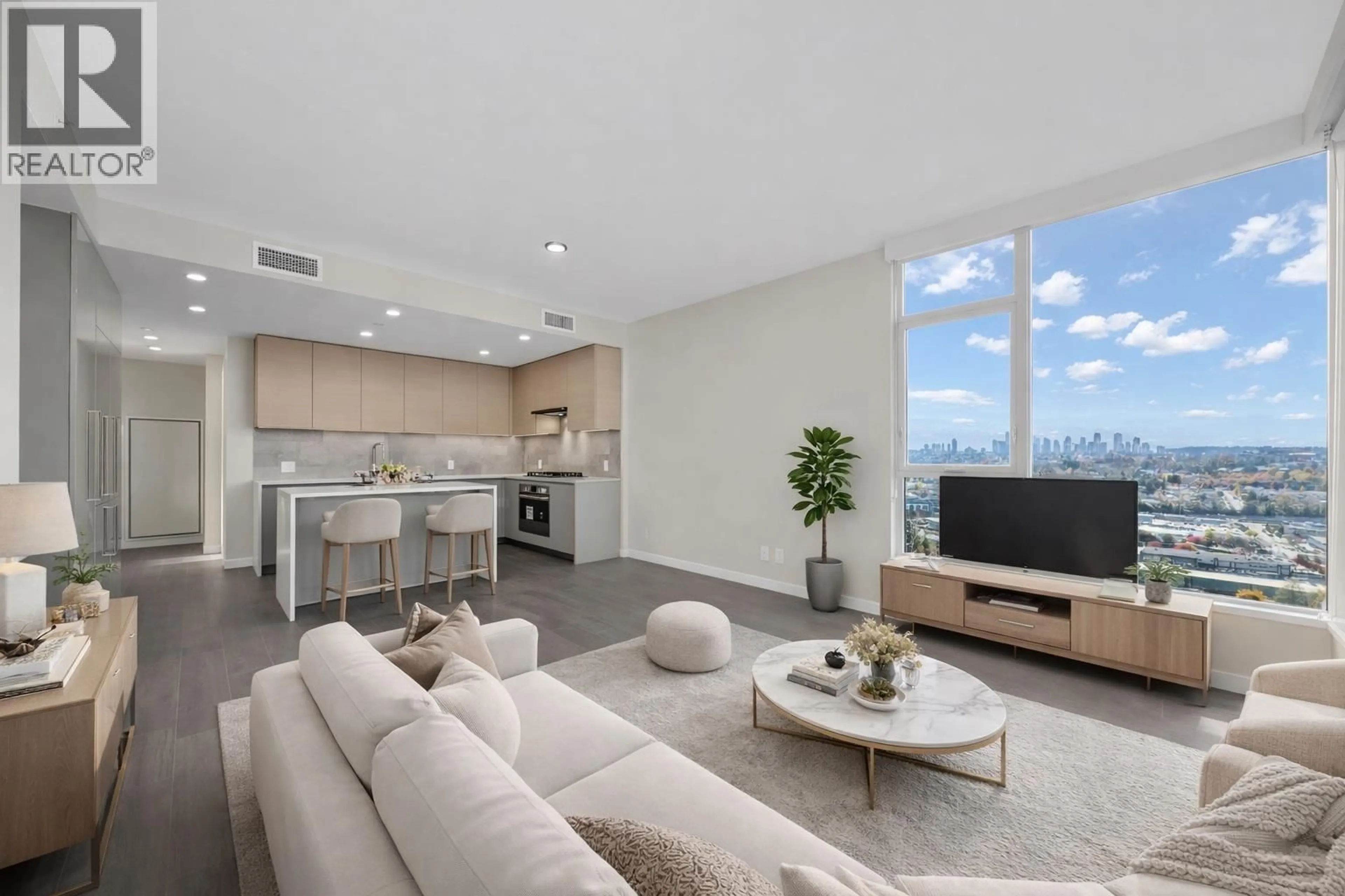 Living room with furniture, unknown for 2202 - 4168 LOUGHEED HIGHWAY, Burnaby British Columbia V5C0N9