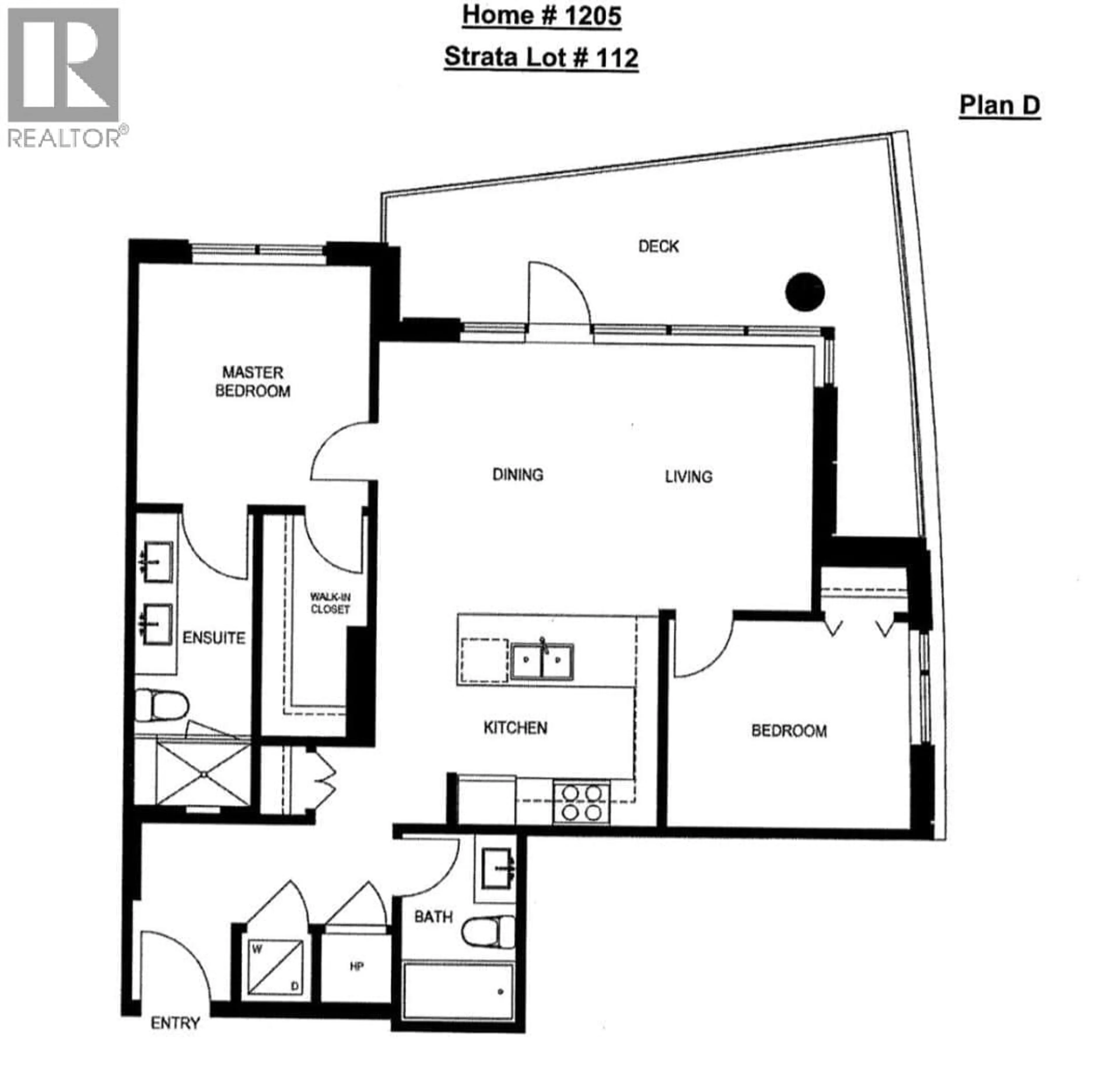 Floor plan for 1205 - 3487 BINNING ROAD, Vancouver British Columbia V6S0K8