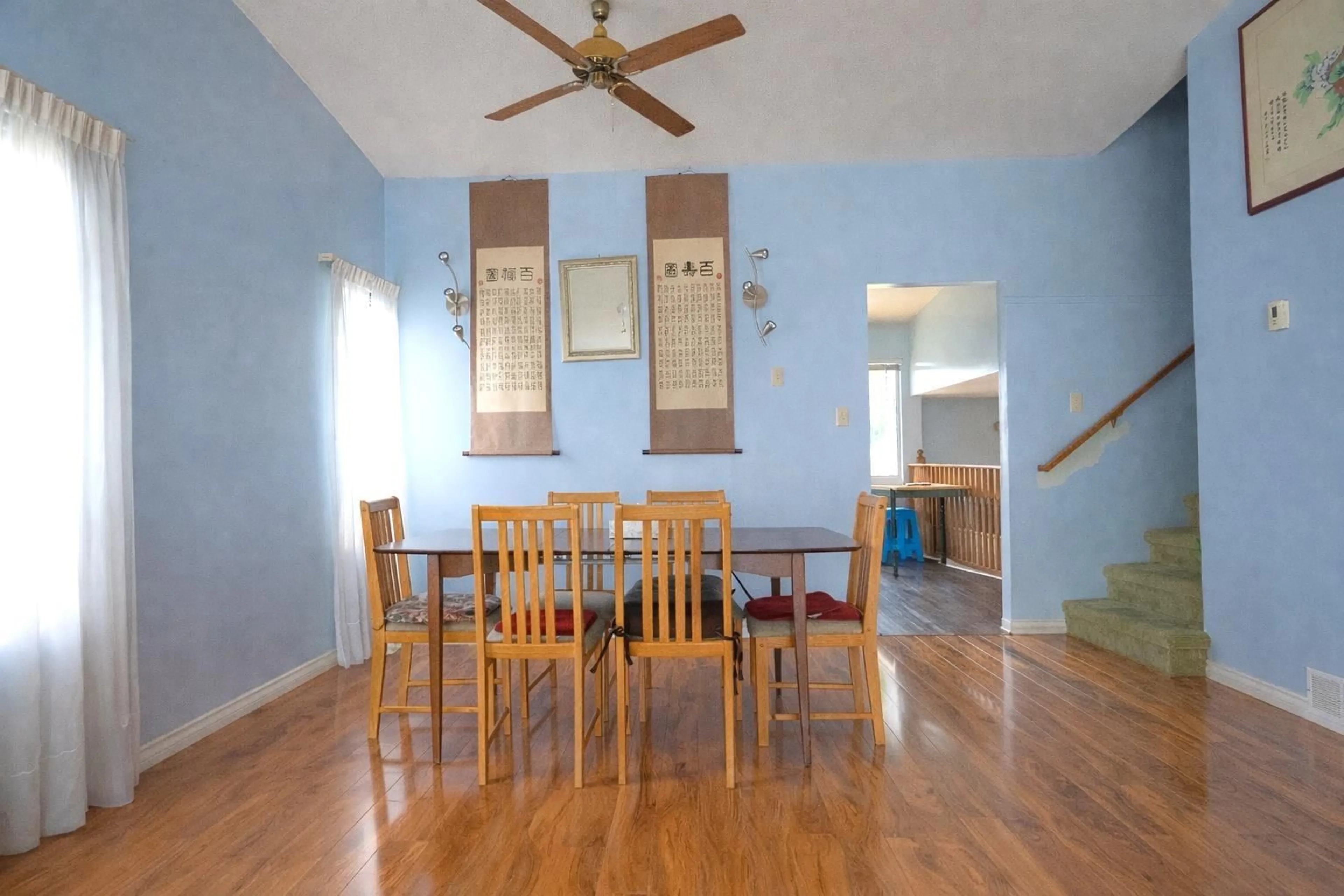 Dining room, wood/laminate floor for 11473 HEATH CRESCENT, Delta British Columbia V4C1C5