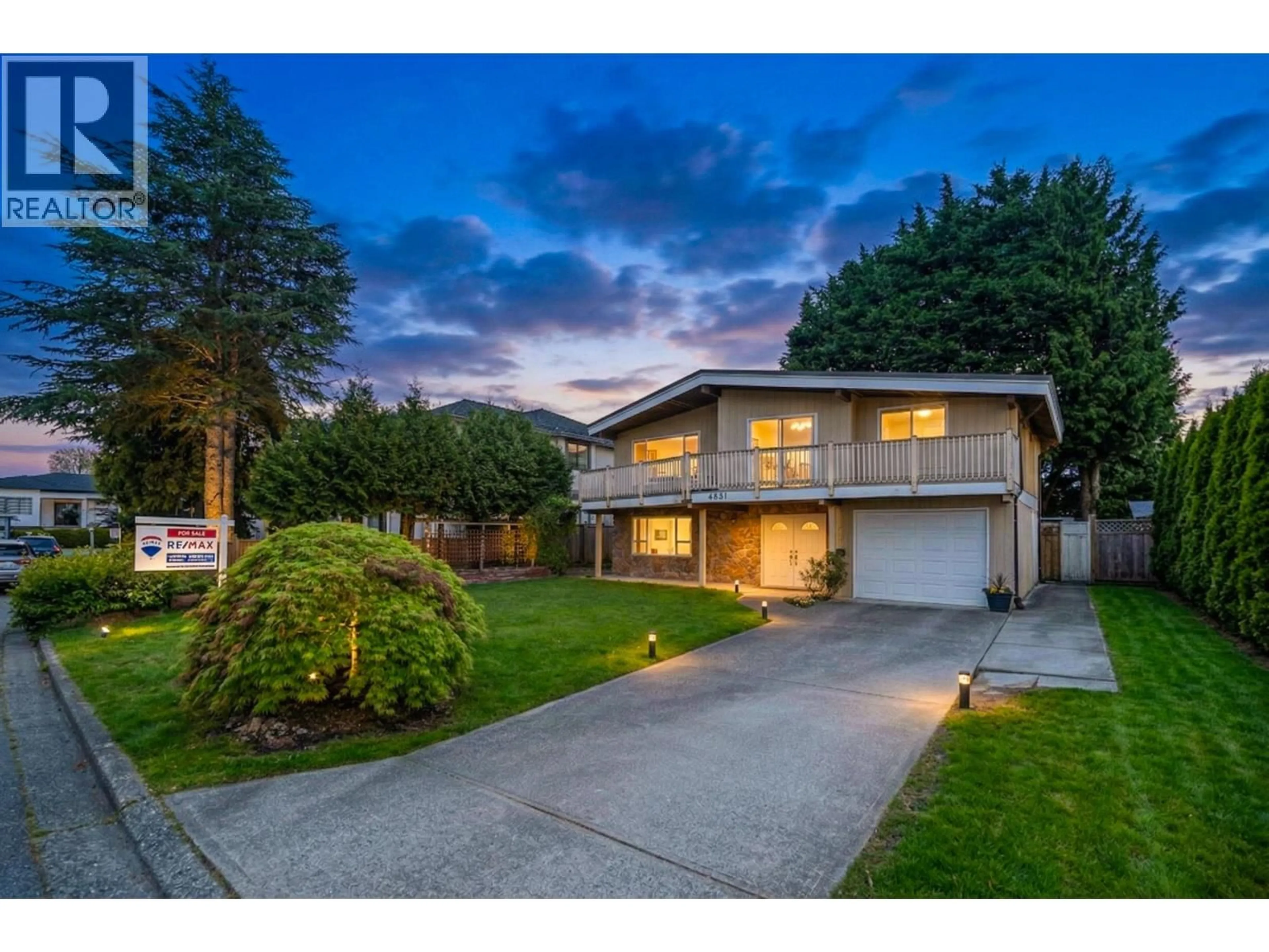 A pic from outside/outdoor area/front of a property/back of a property/a pic from drone, street for 4831 FOXGLOVE CRESCENT, Richmond British Columbia V7C2K4
