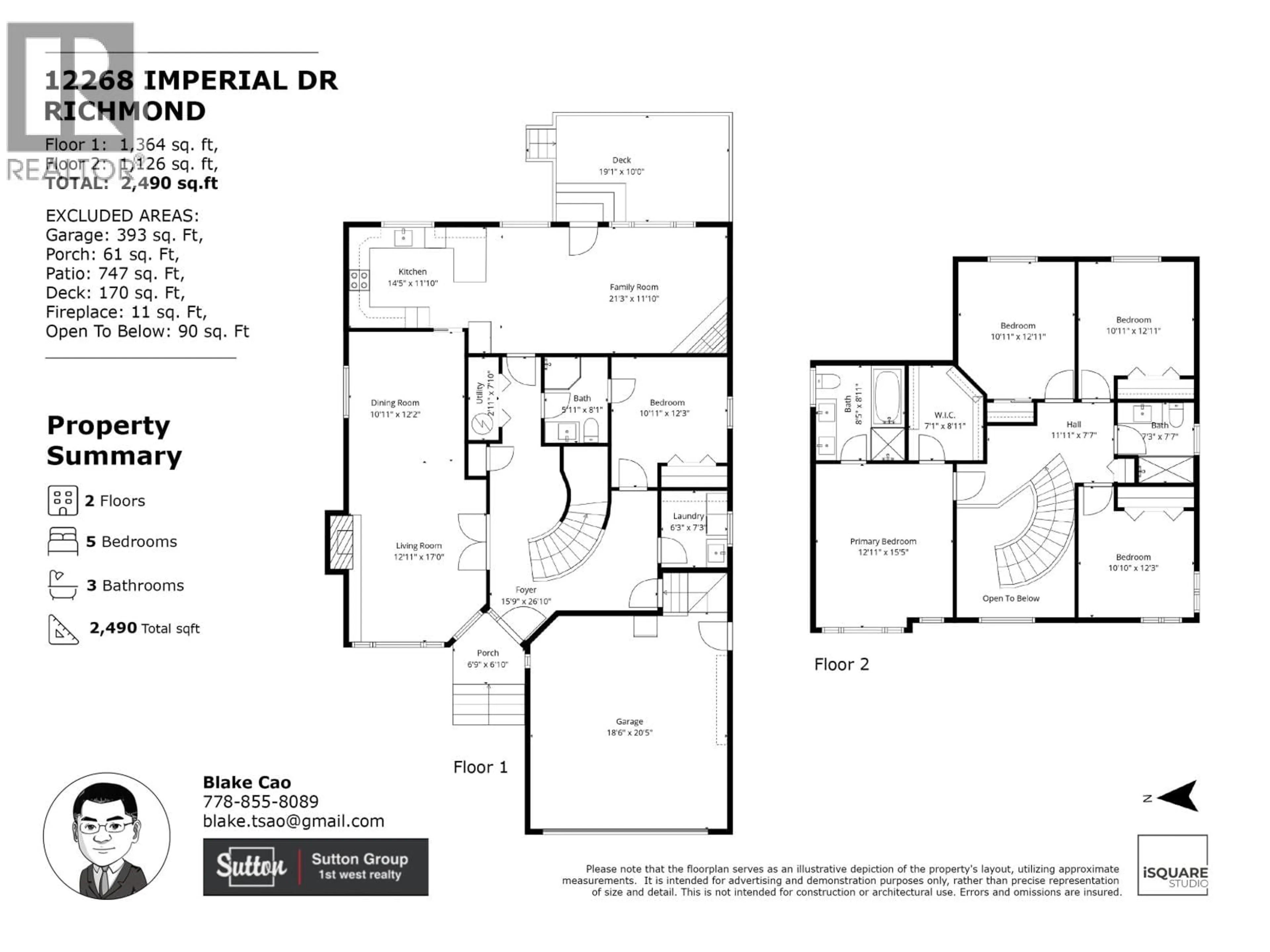 Floor plan for 12268 IMPERIAL DRIVE, Richmond British Columbia V7E6J6
