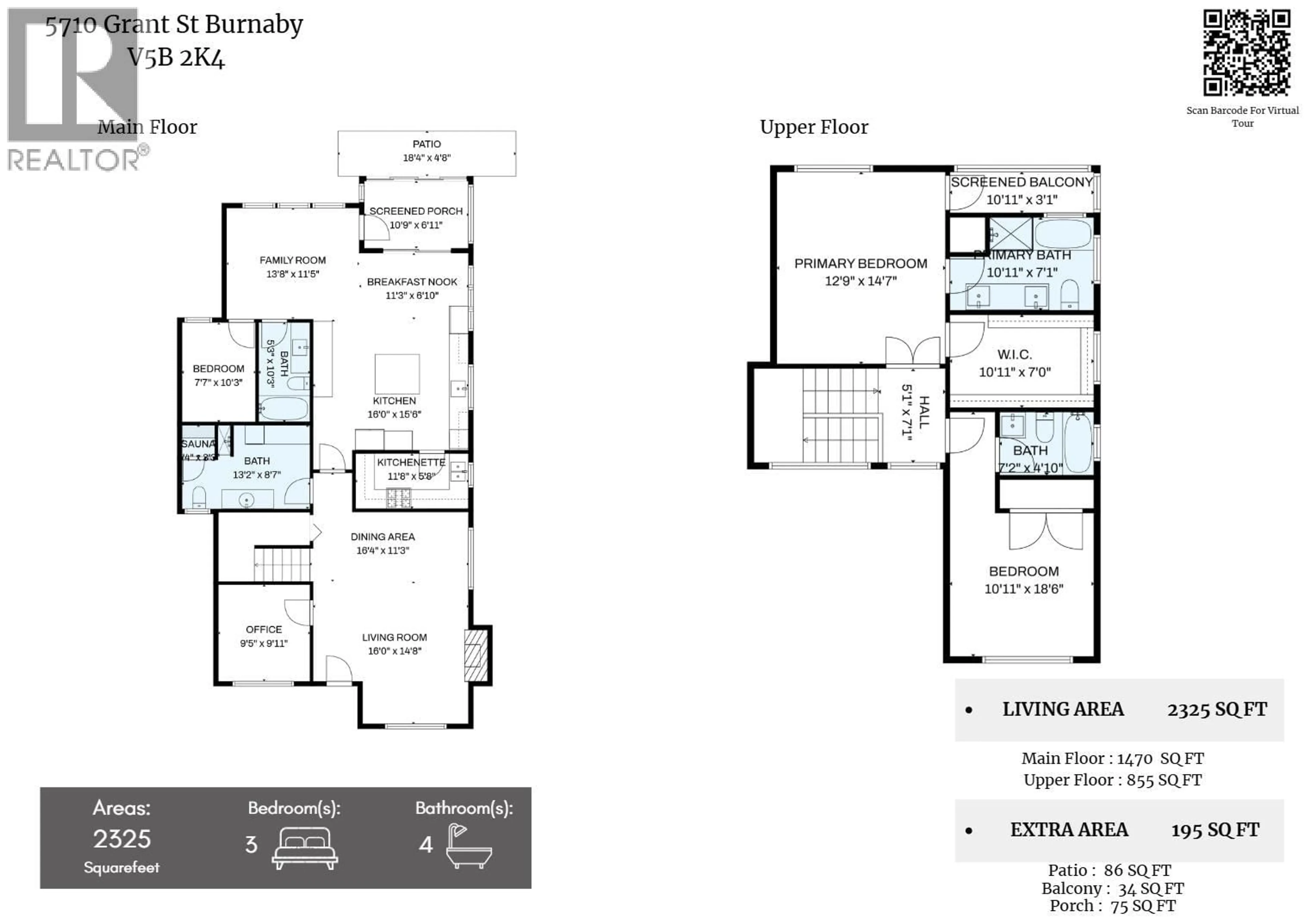 Floor plan for 5710 GRANT STREET, Burnaby British Columbia V5B2K4