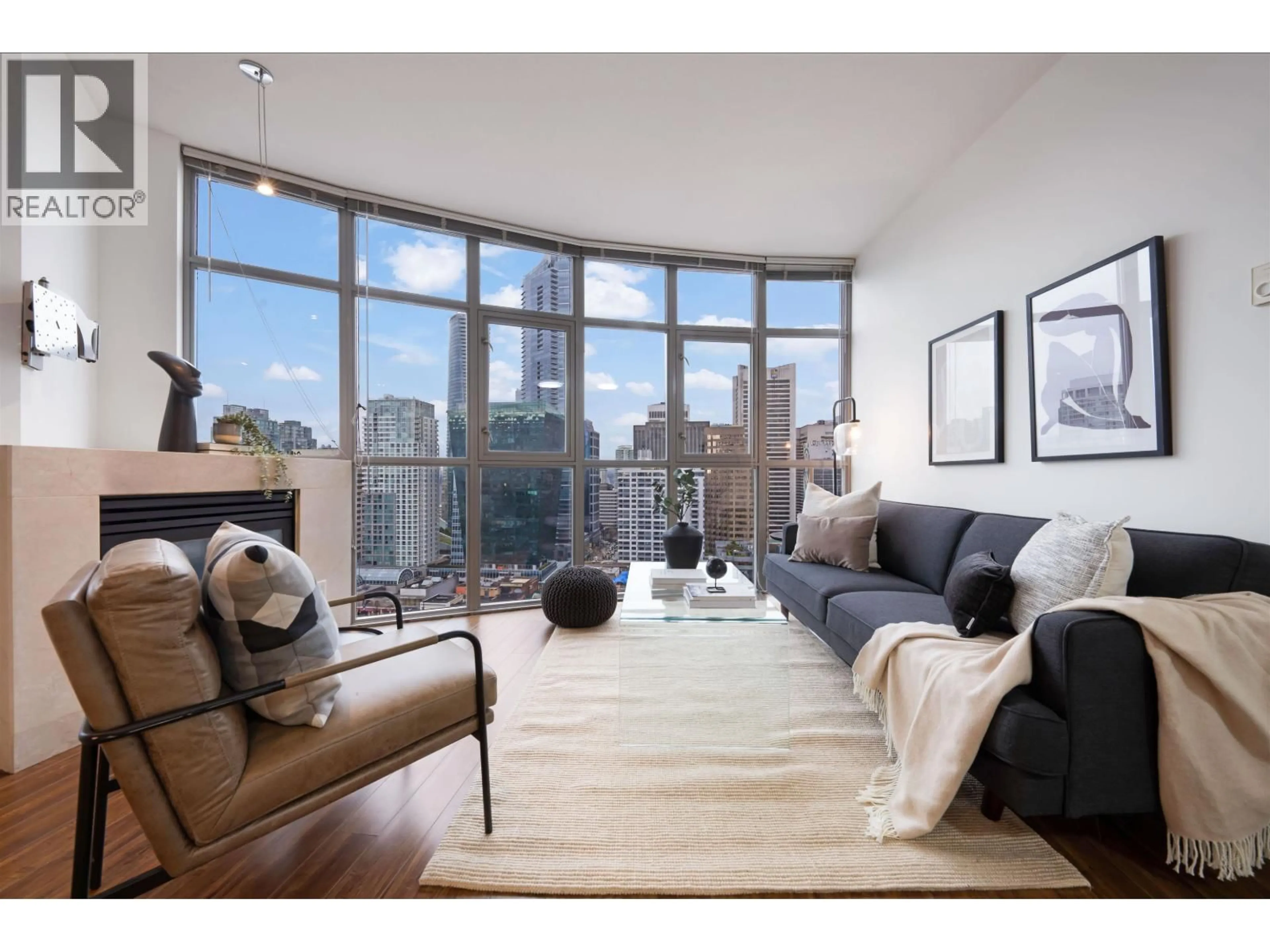 Living room with furniture, unknown for 1802 - 1050 SMITHE STREET, Vancouver British Columbia V6G4T4