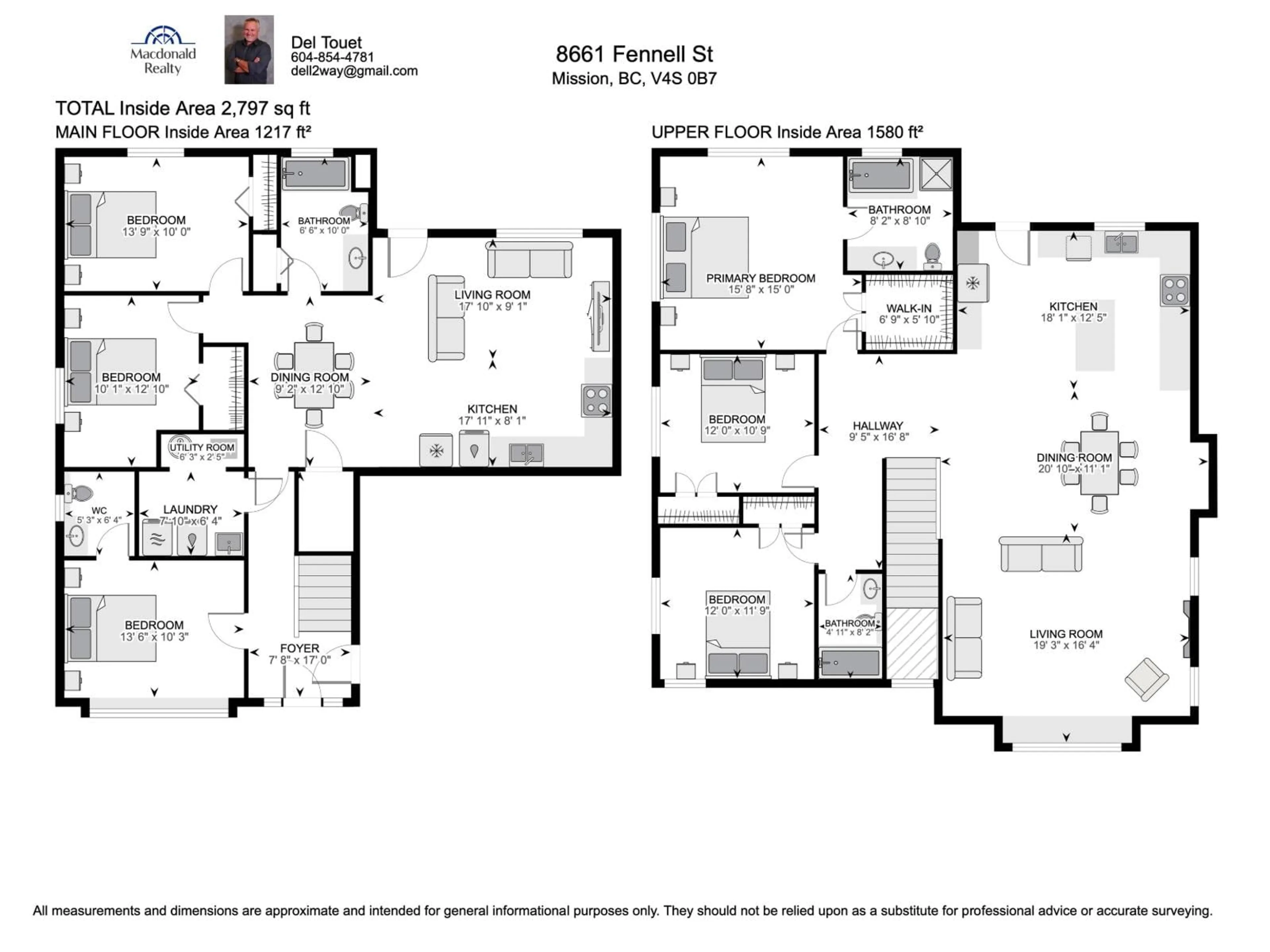 Floor plan for 8661 FENNELL STREET, Mission British Columbia V4S0B7
