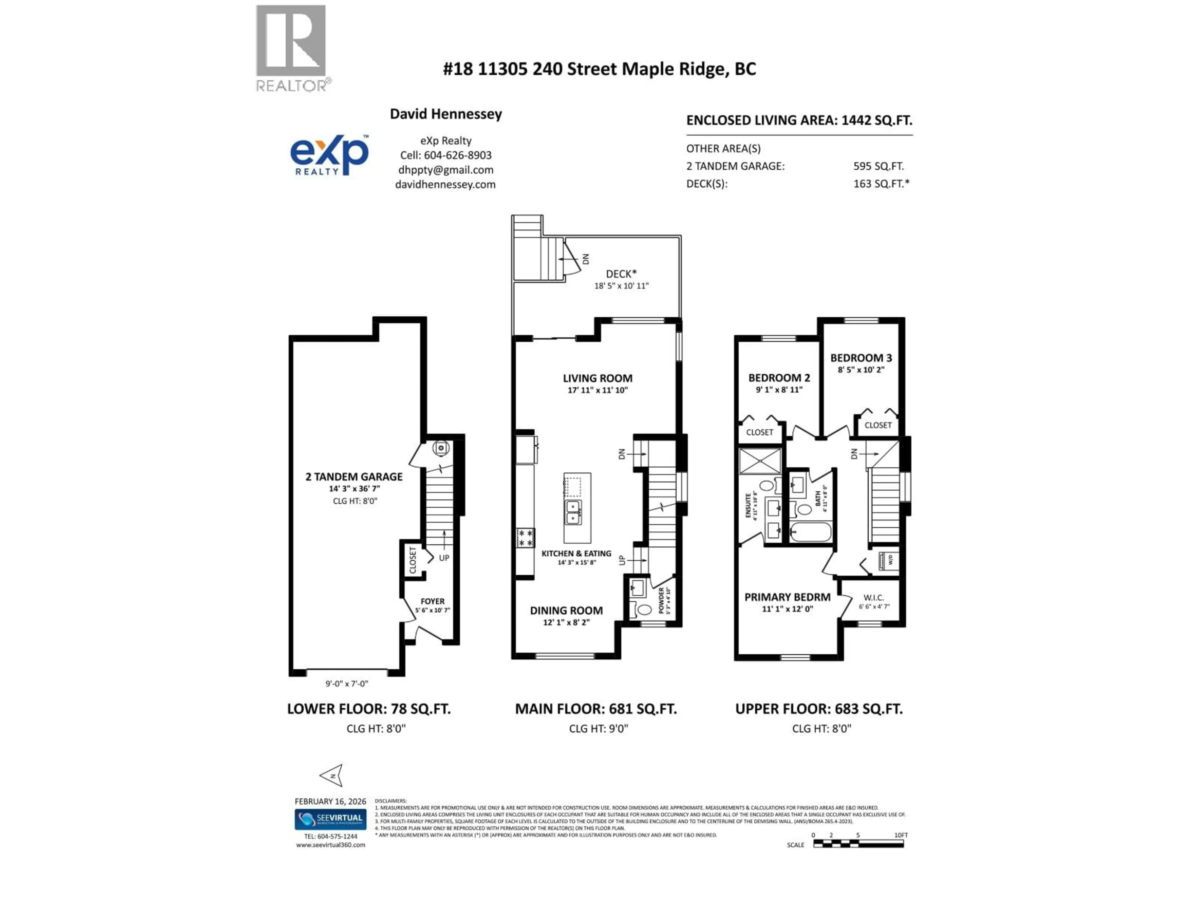 Floor plan for 11305 240 STREET, Maple Ridge British Columbia V2W0J1