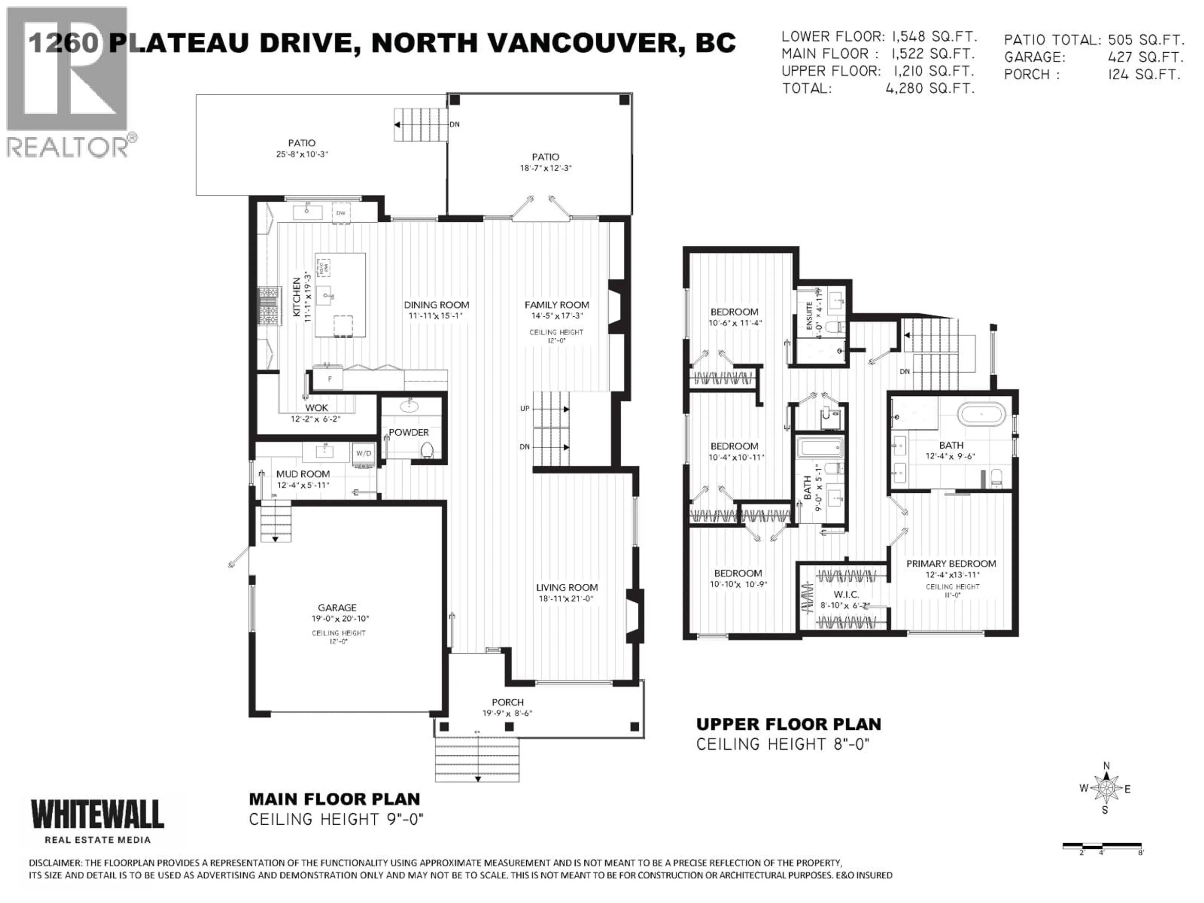 Floor plan for 1260 PLATEAU DRIVE, North Vancouver British Columbia V7P2J4