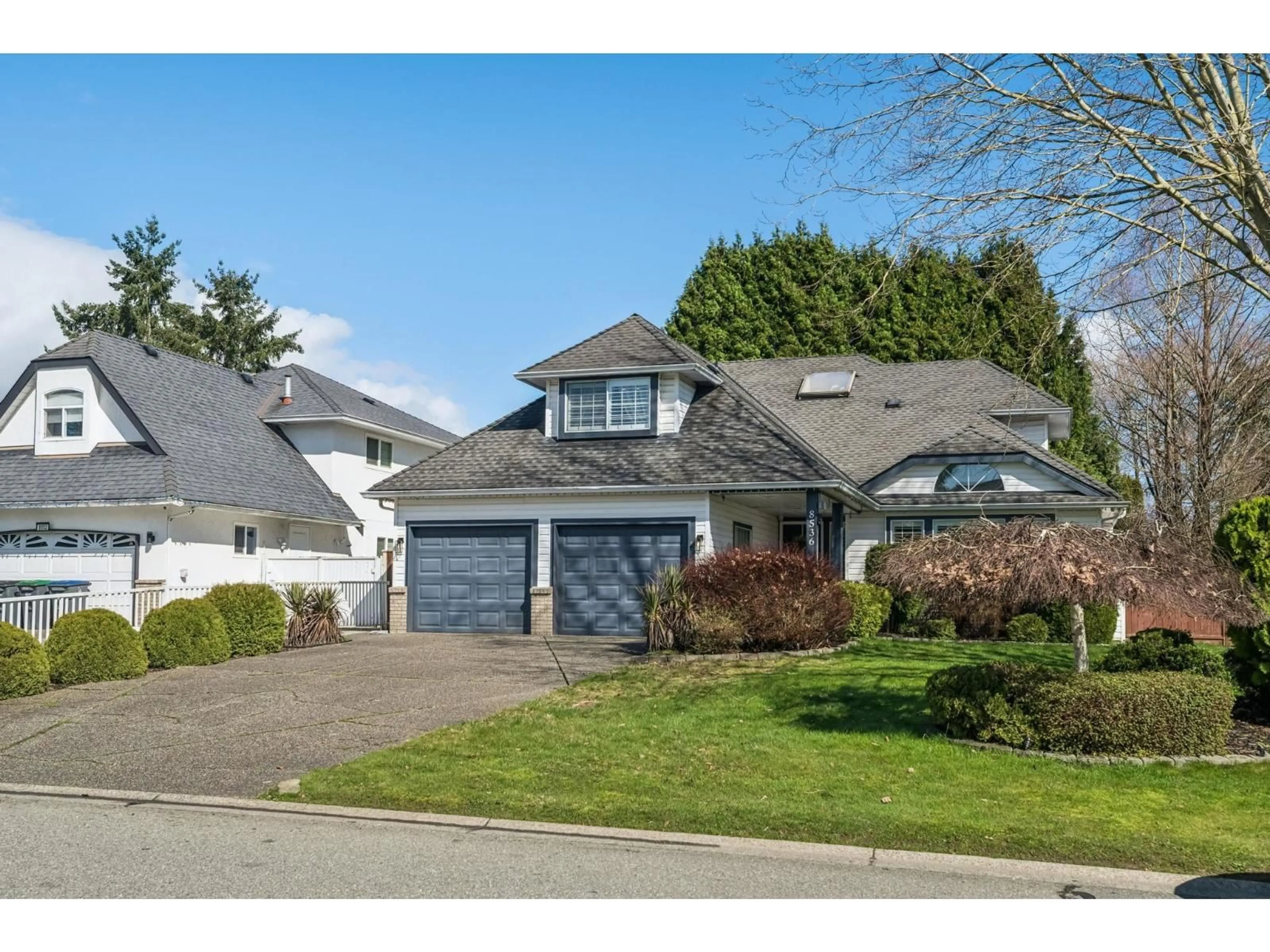 Home with vinyl exterior material, street for 8536 142A STREET, Surrey British Columbia V3W0Z8