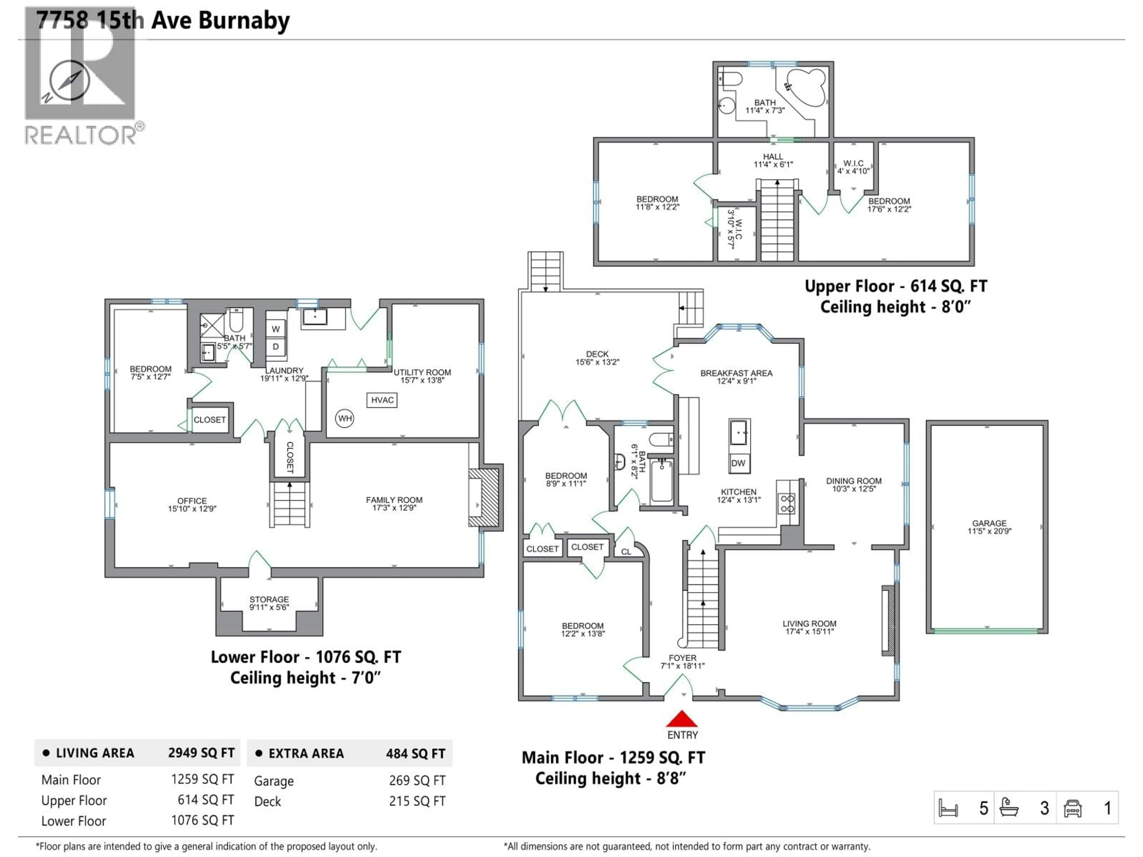 Floor plan for 7758 15TH AVENUE, Burnaby British Columbia V3N1W5