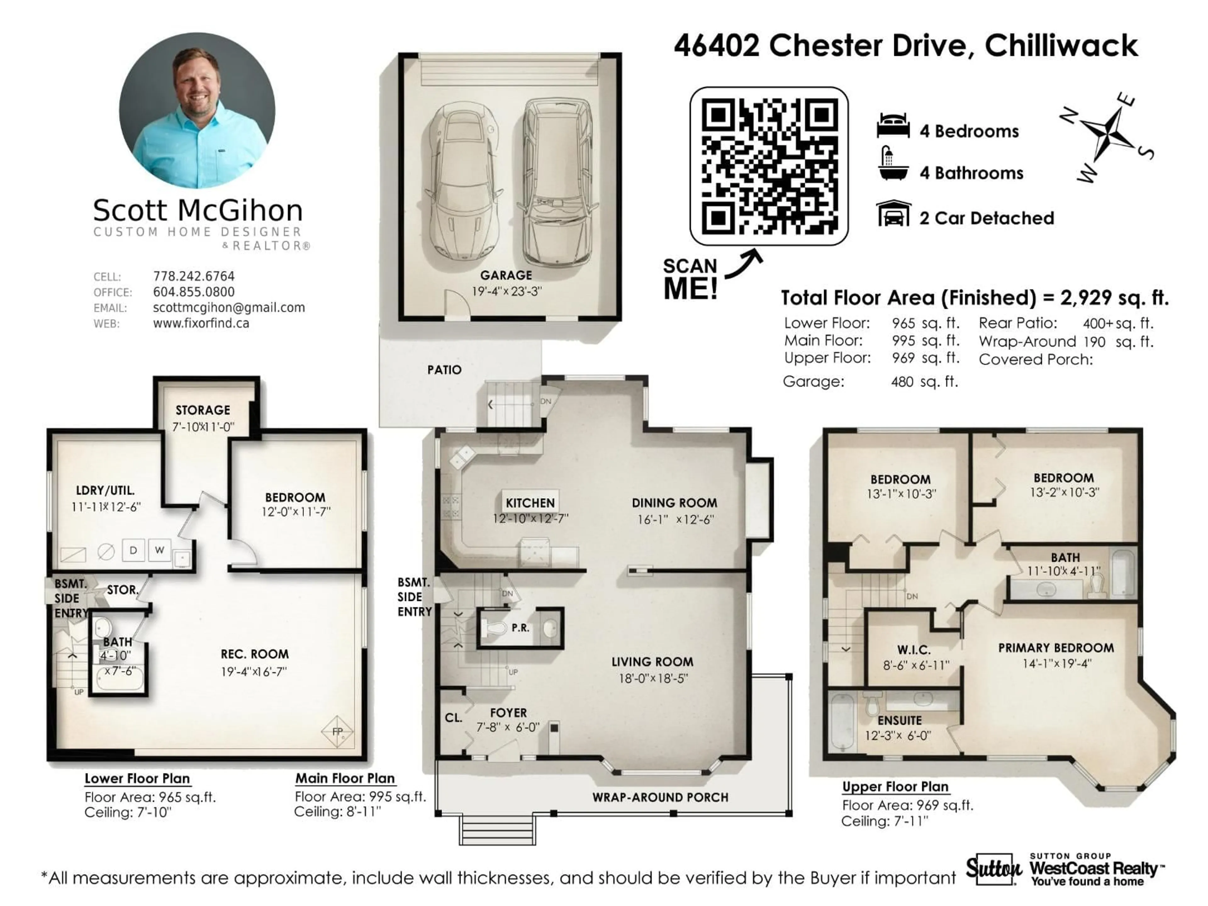 Floor plan for 46402 CHESTER DRIVE, Chilliwack British Columbia V2R5N4