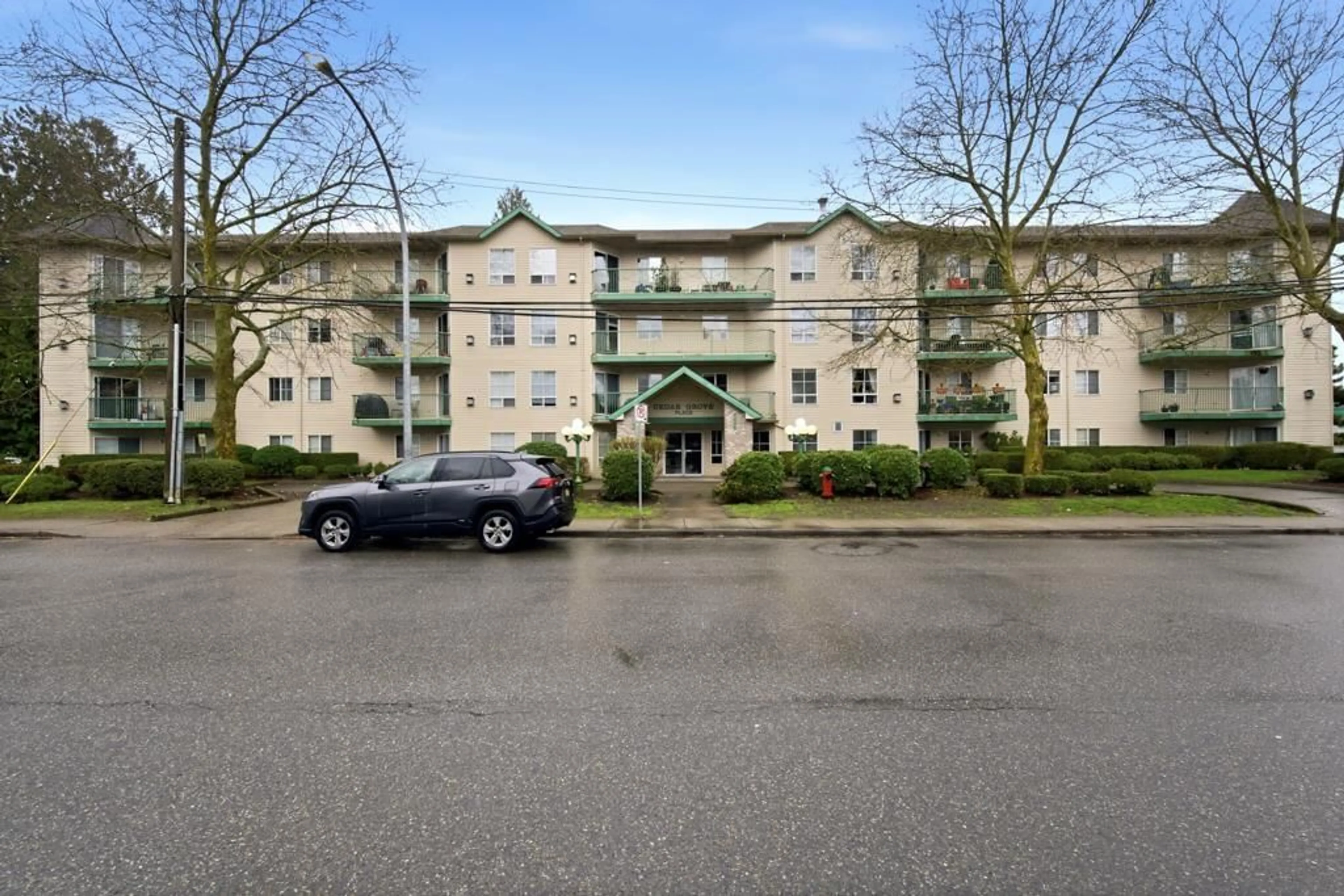 A pic from outside/outdoor area/front of a property/back of a property/a pic from drone, building for 107 - 2435 CENTER STREET, Abbotsford British Columbia V2T2N4