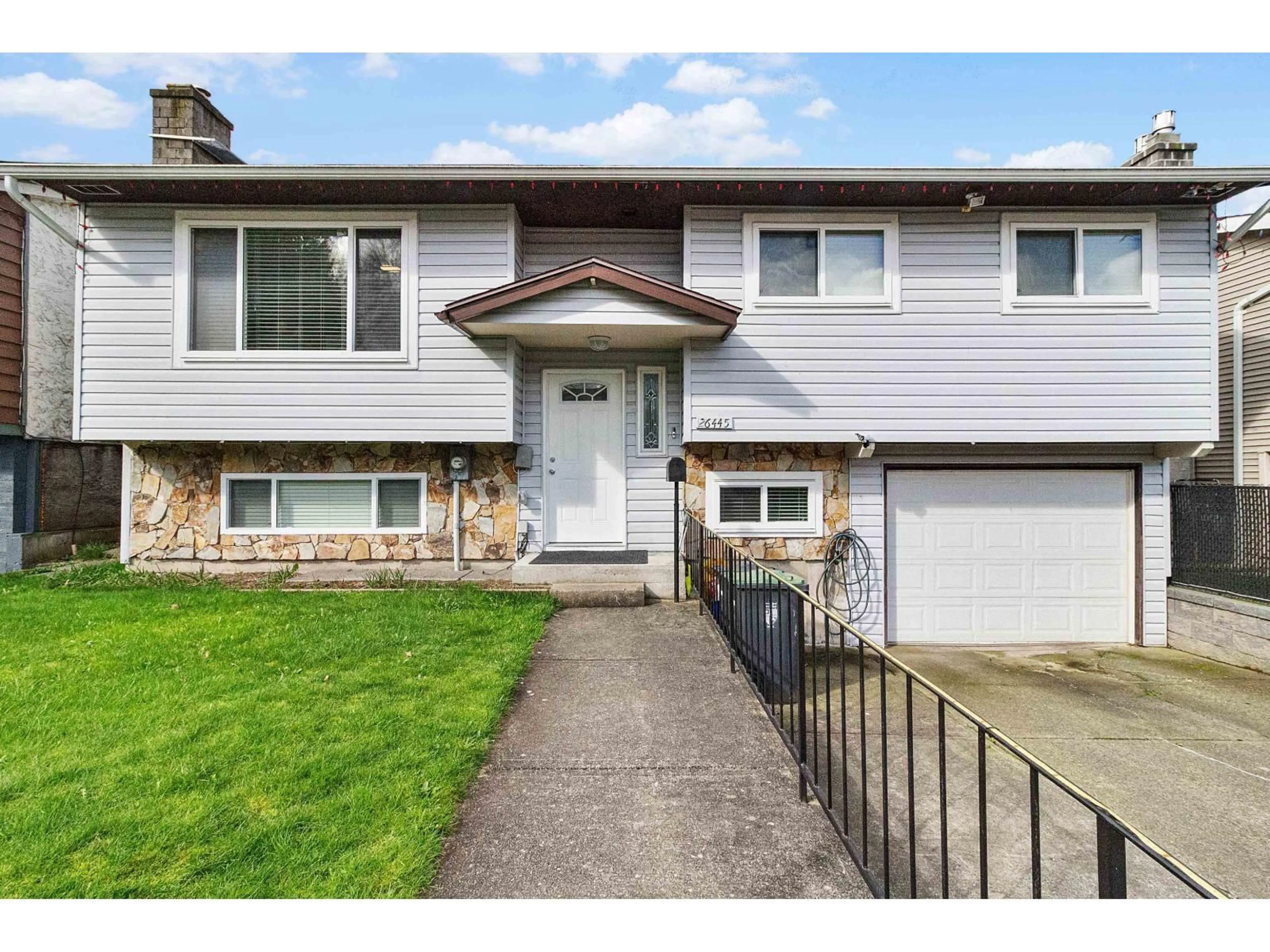 Home with vinyl exterior material, street for 26445 30A AVENUE, Langley British Columbia V4W3E1