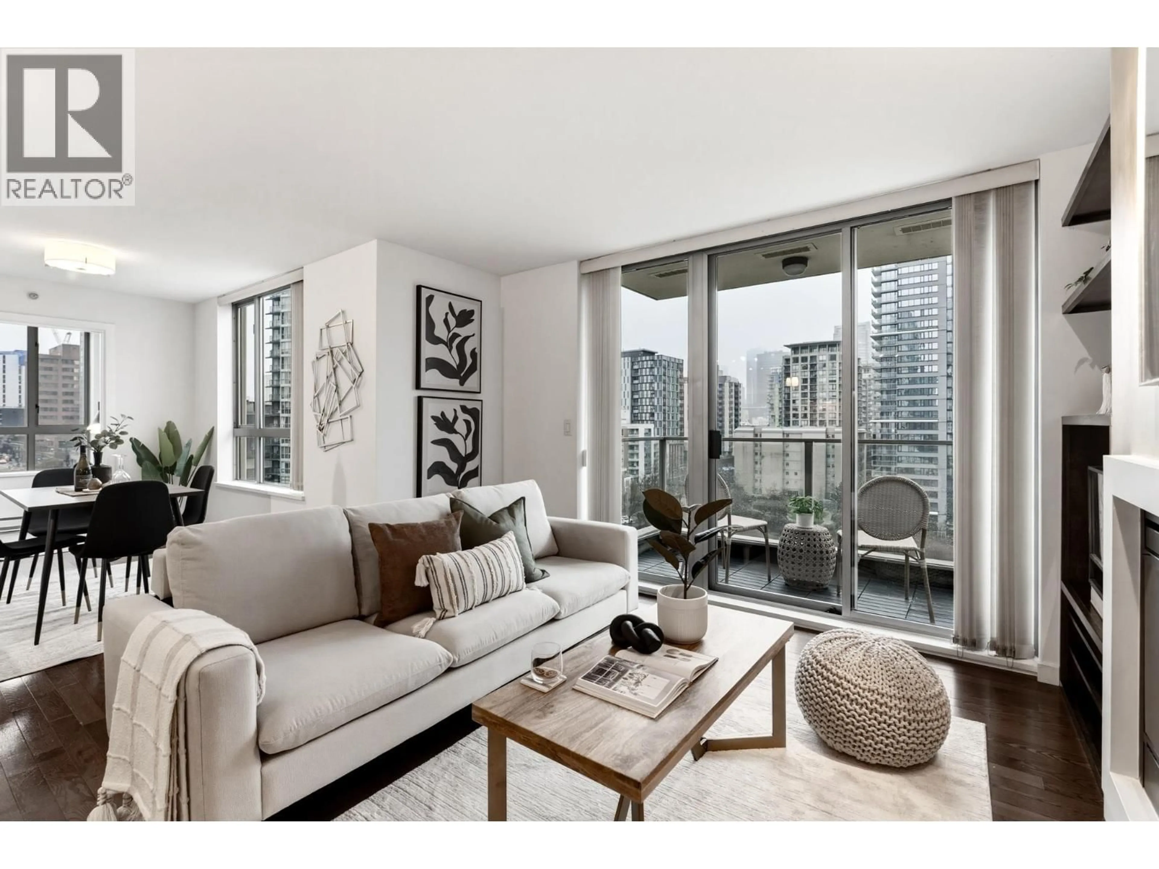 Living room with furniture, unknown for 1102 - 1225 RICHARDS STREET, Vancouver British Columbia V6B1E6