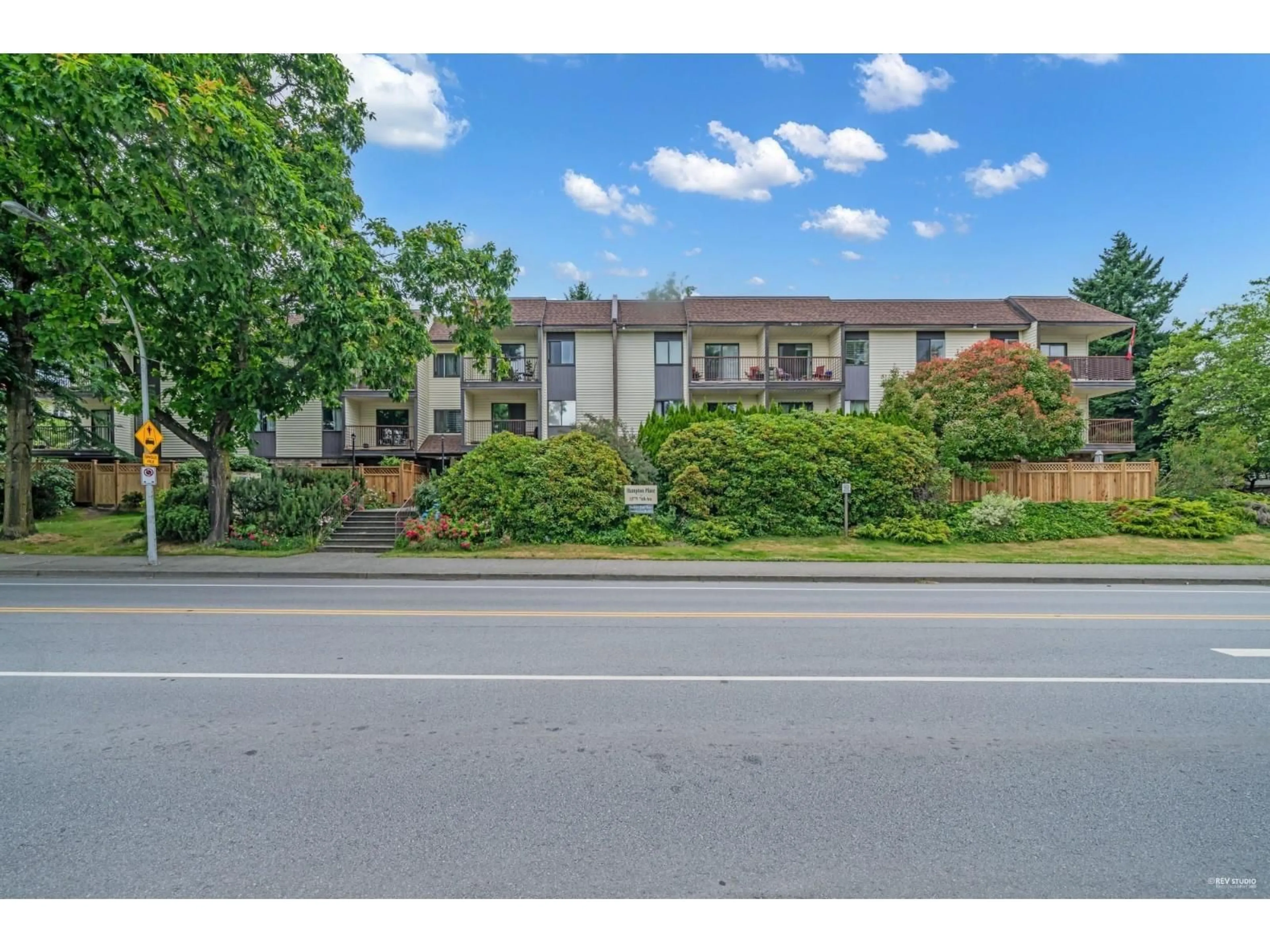 A pic from outside/outdoor area/front of a property/back of a property/a pic from drone, street for 103 - 13775 74 AVENUE, Surrey British Columbia V3W9C5