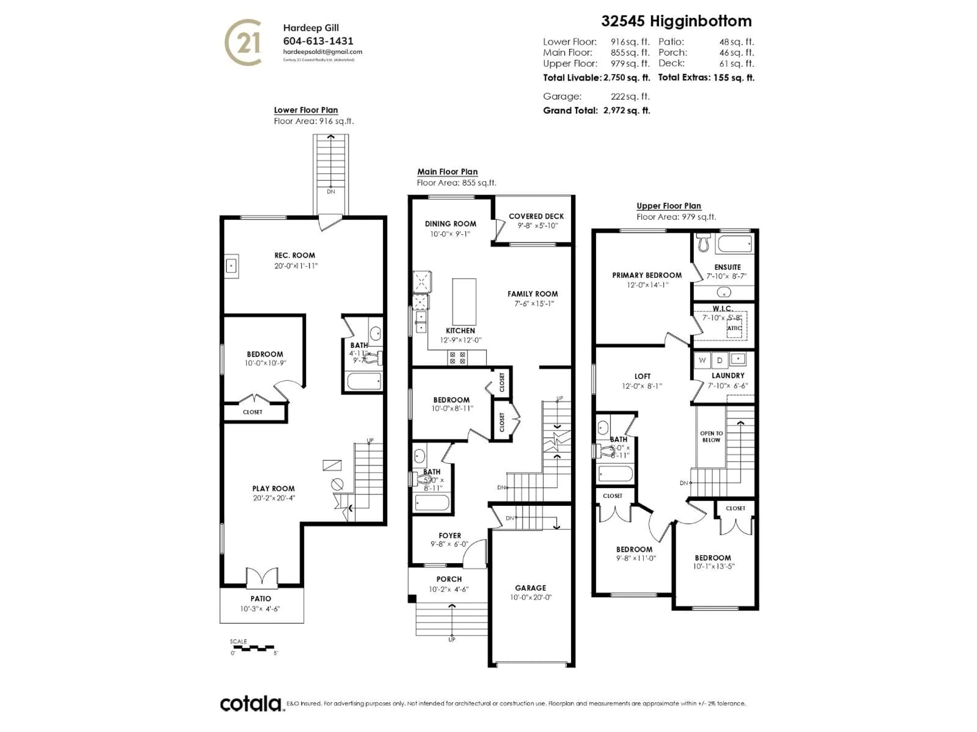 Floor plan for 32545 HIGGINBOTTOM COURT, Mission British Columbia V2V2T7