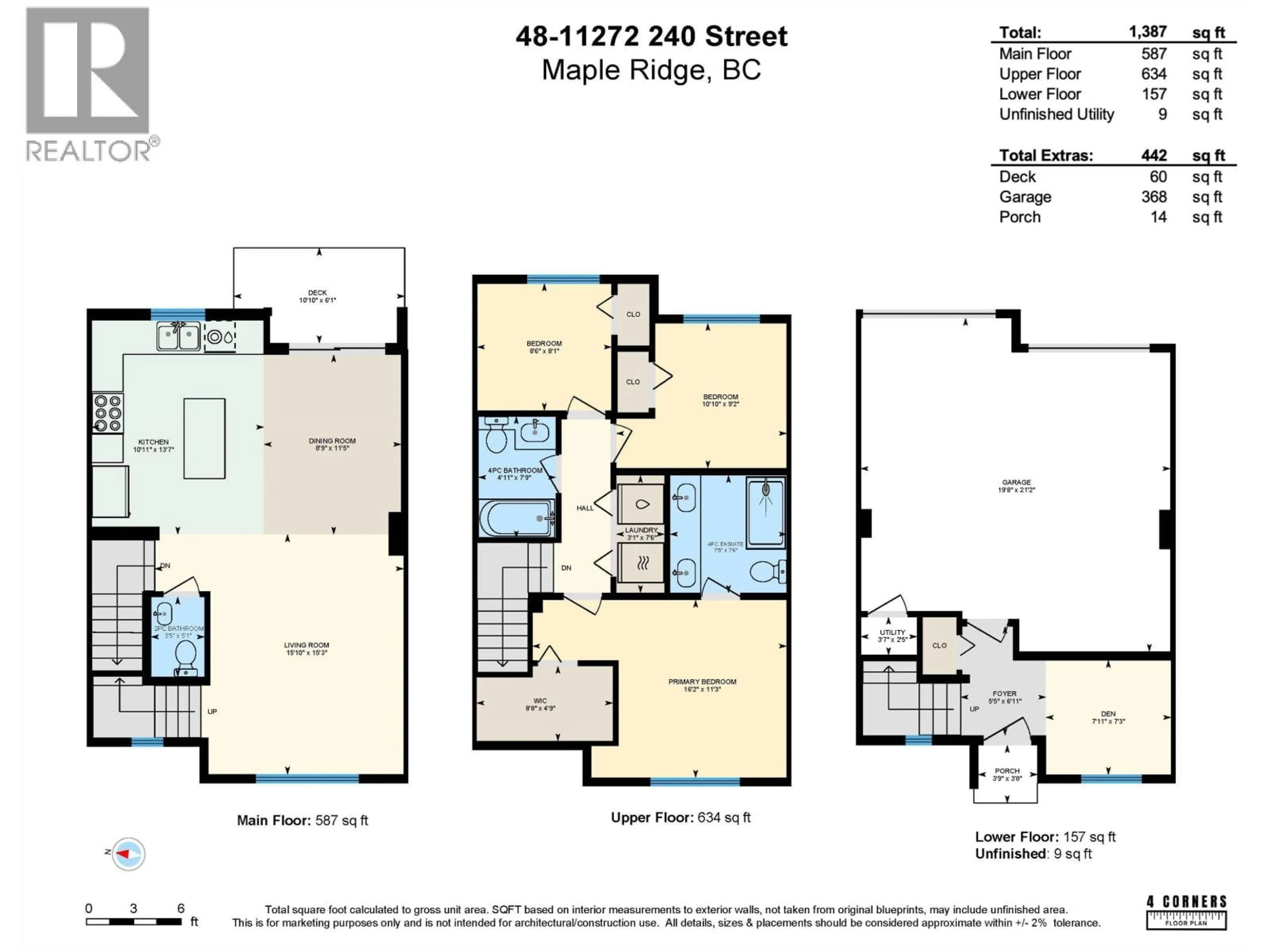 Floor plan for 48 - 11272 240 STREET, Maple Ridge British Columbia V2W0J8