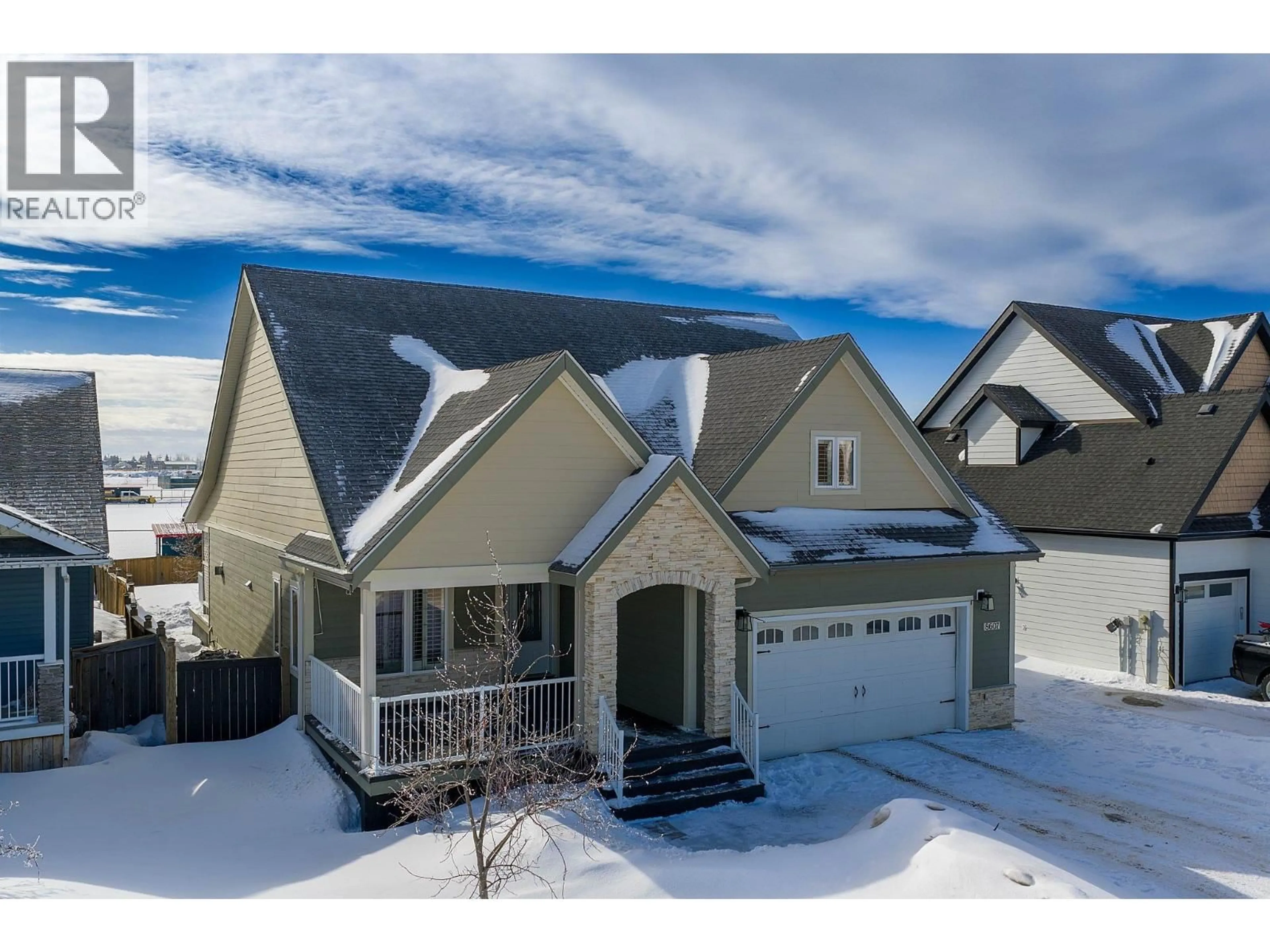 A pic from outside/outdoor area/front of a property/back of a property/a pic from drone, street for 8607 109 AVENUE, Fort St. John British Columbia V1J7E6
