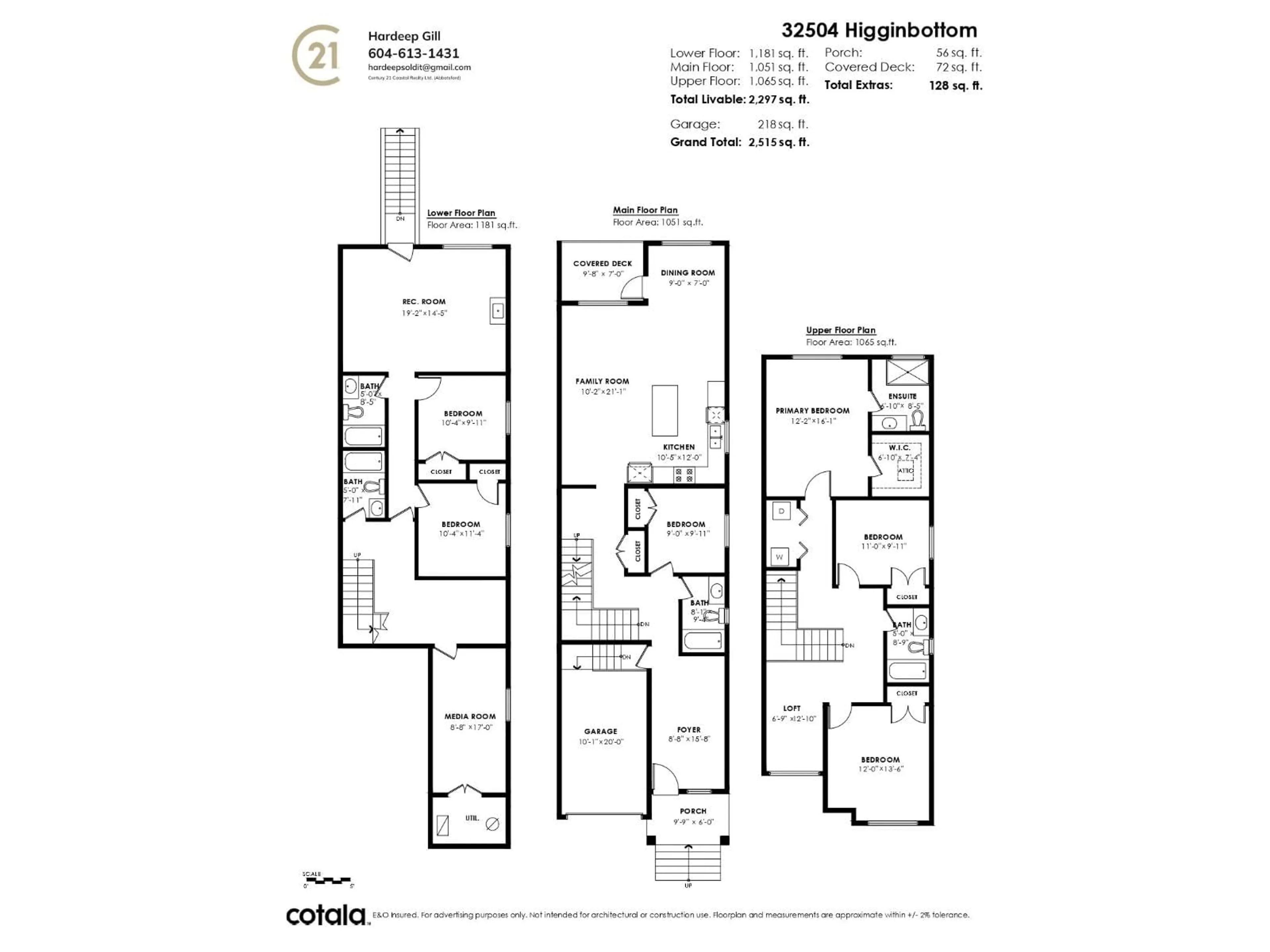 Floor plan for 32504 HIGGINBOTTOM COURT, Mission British Columbia V2V2T7