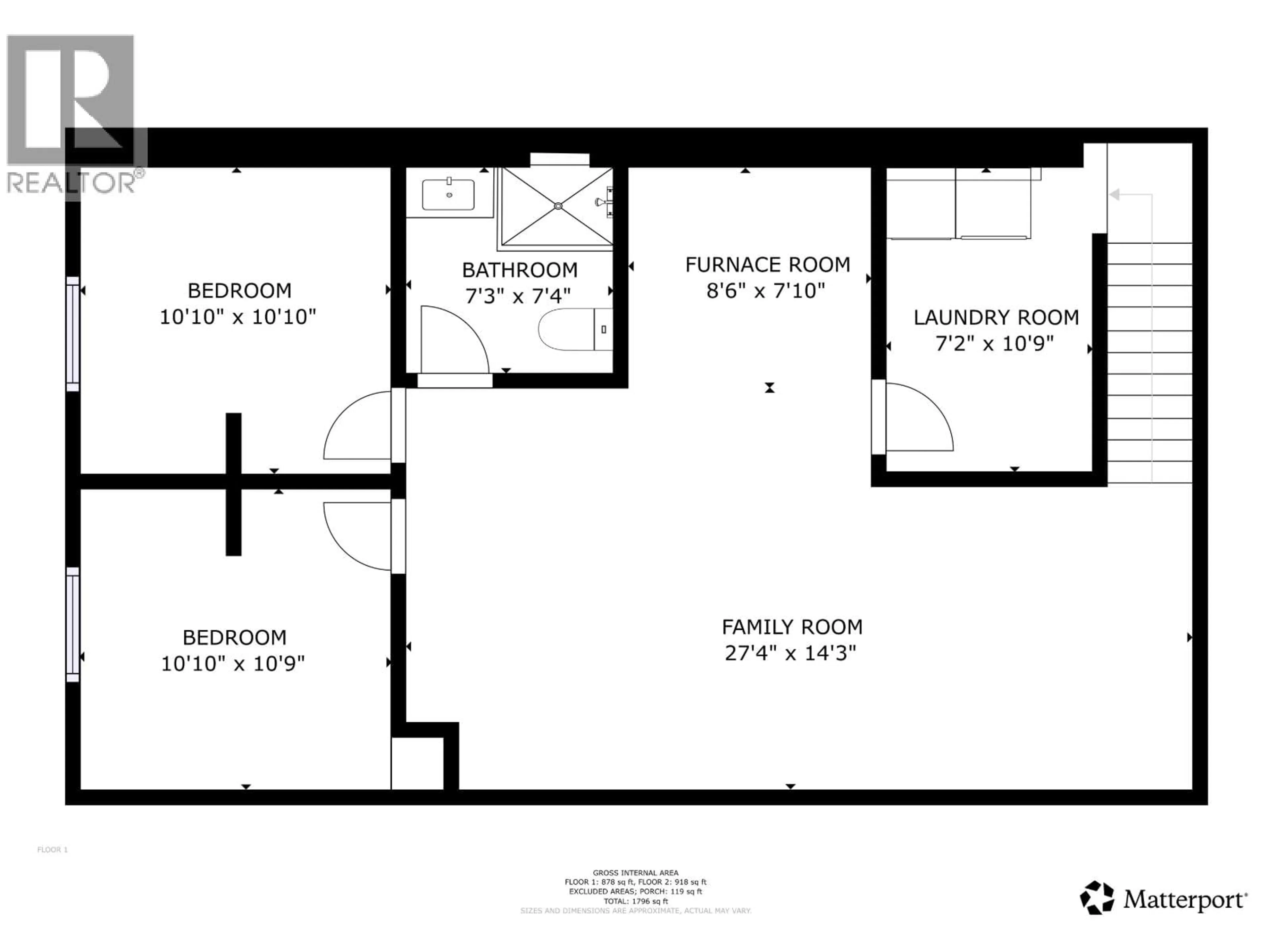 Floor plan for 9811 112 AVENUE, Fort St. John British Columbia V1J2W4
